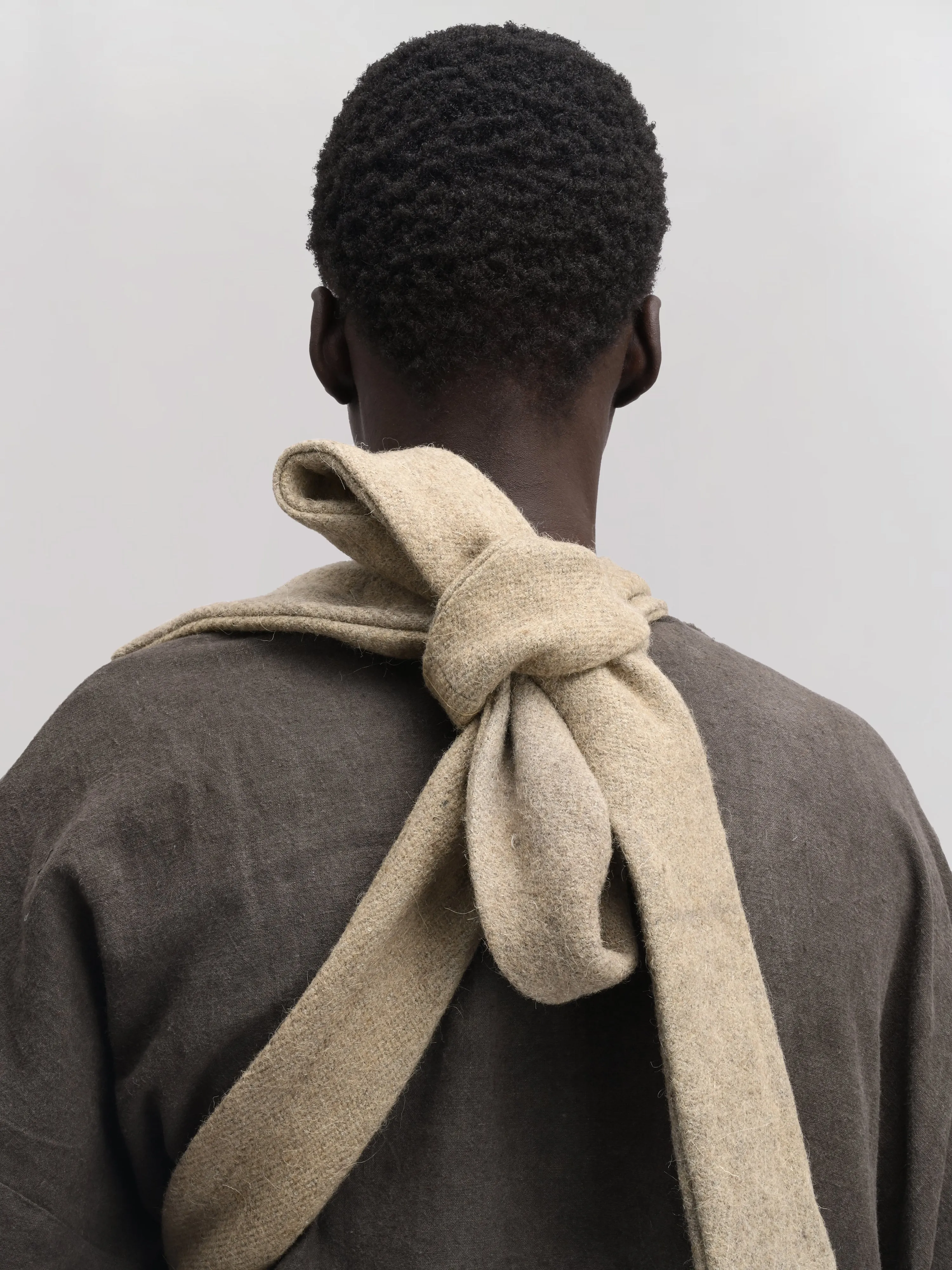 Peardrop Bag – Handwoven Yak & Sheep Wool – Light Green sold by Gathering product image thumbnail 4