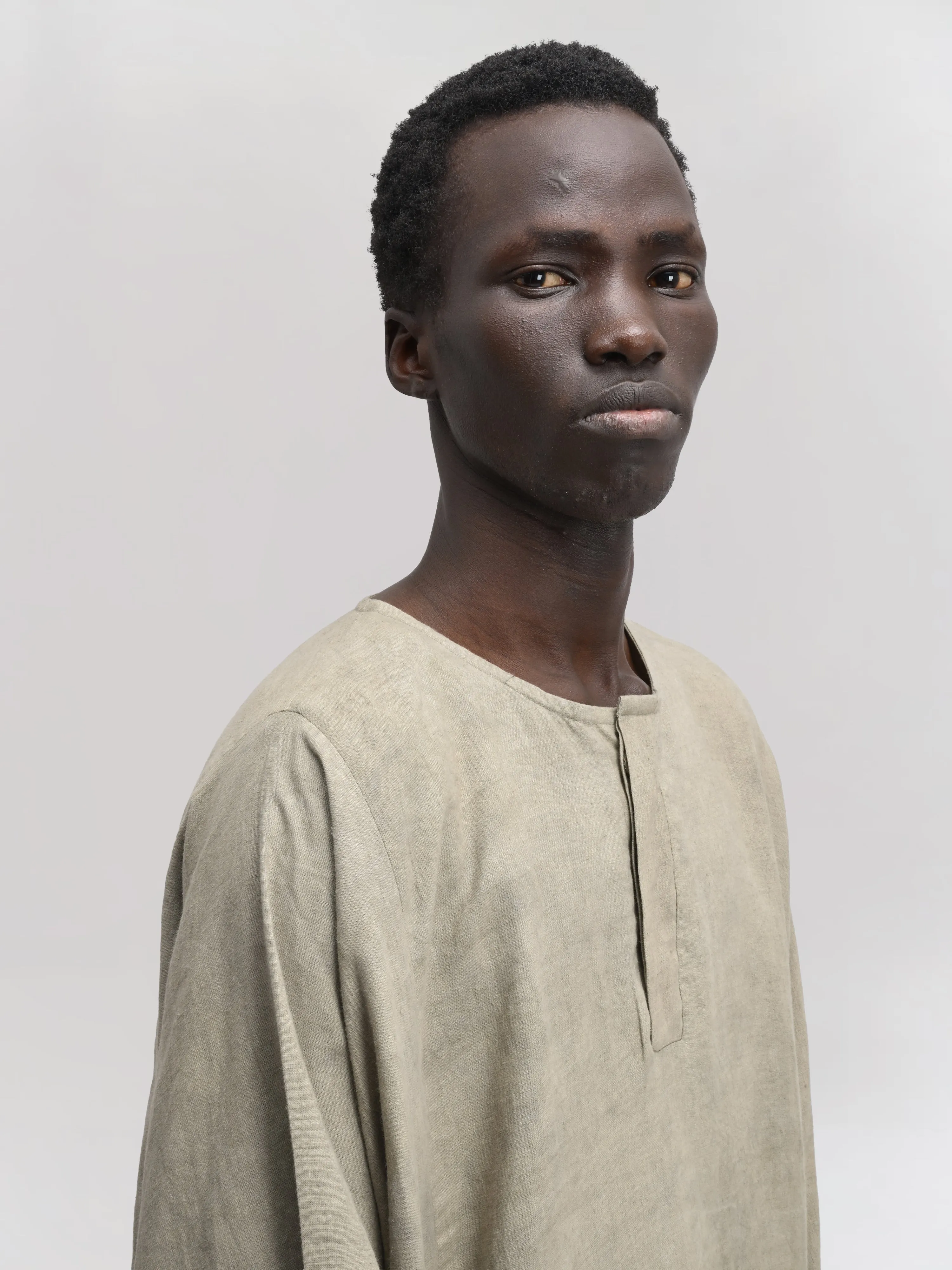 Fisherman Shirt – Linen Cotton Blend – Light Green sold by Gathering product image thumbnail 5