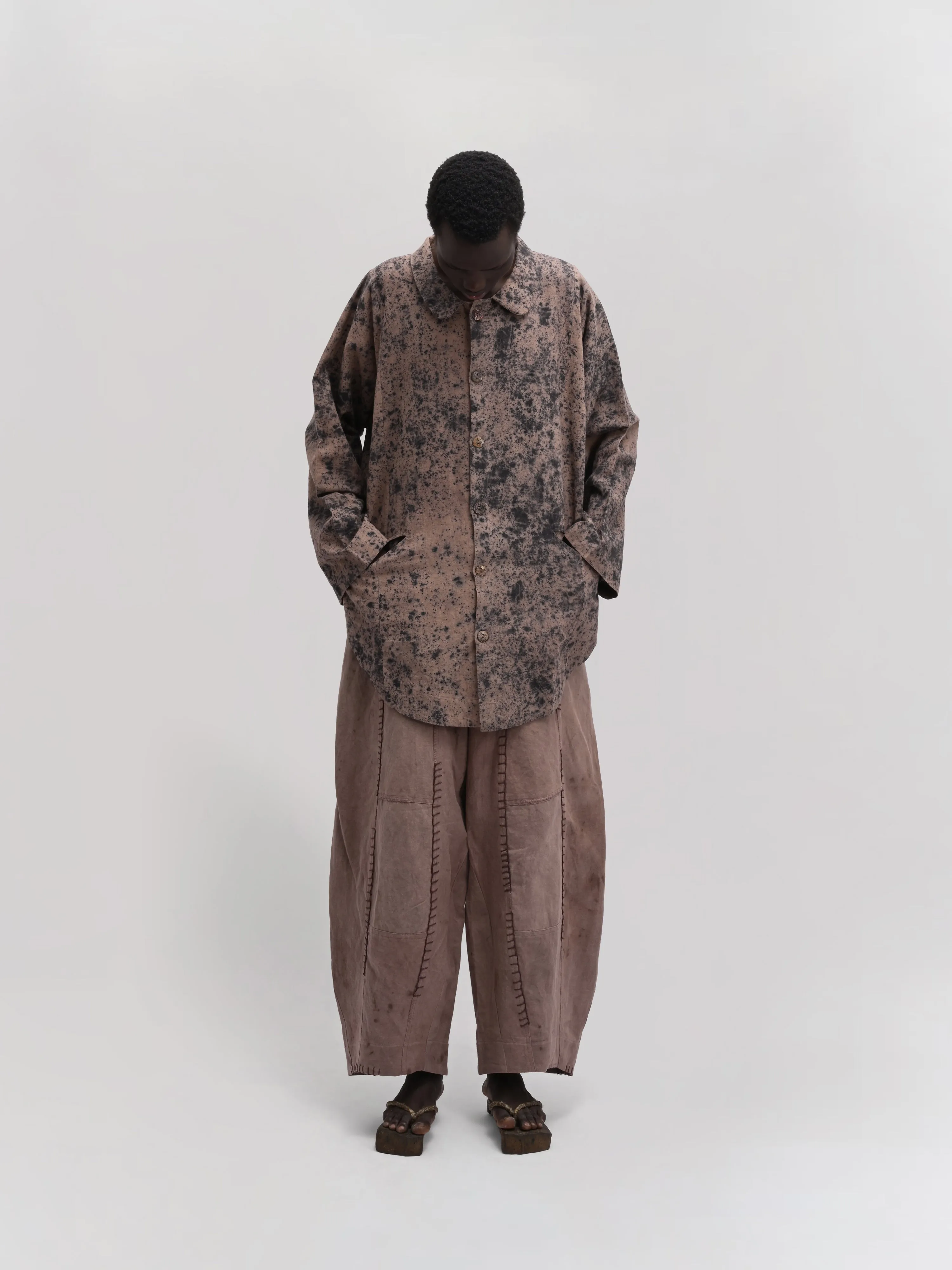 Fisherman Pant – Linen Cotton Blend – Clay Brown sold by Gathering product image thumbnail 2