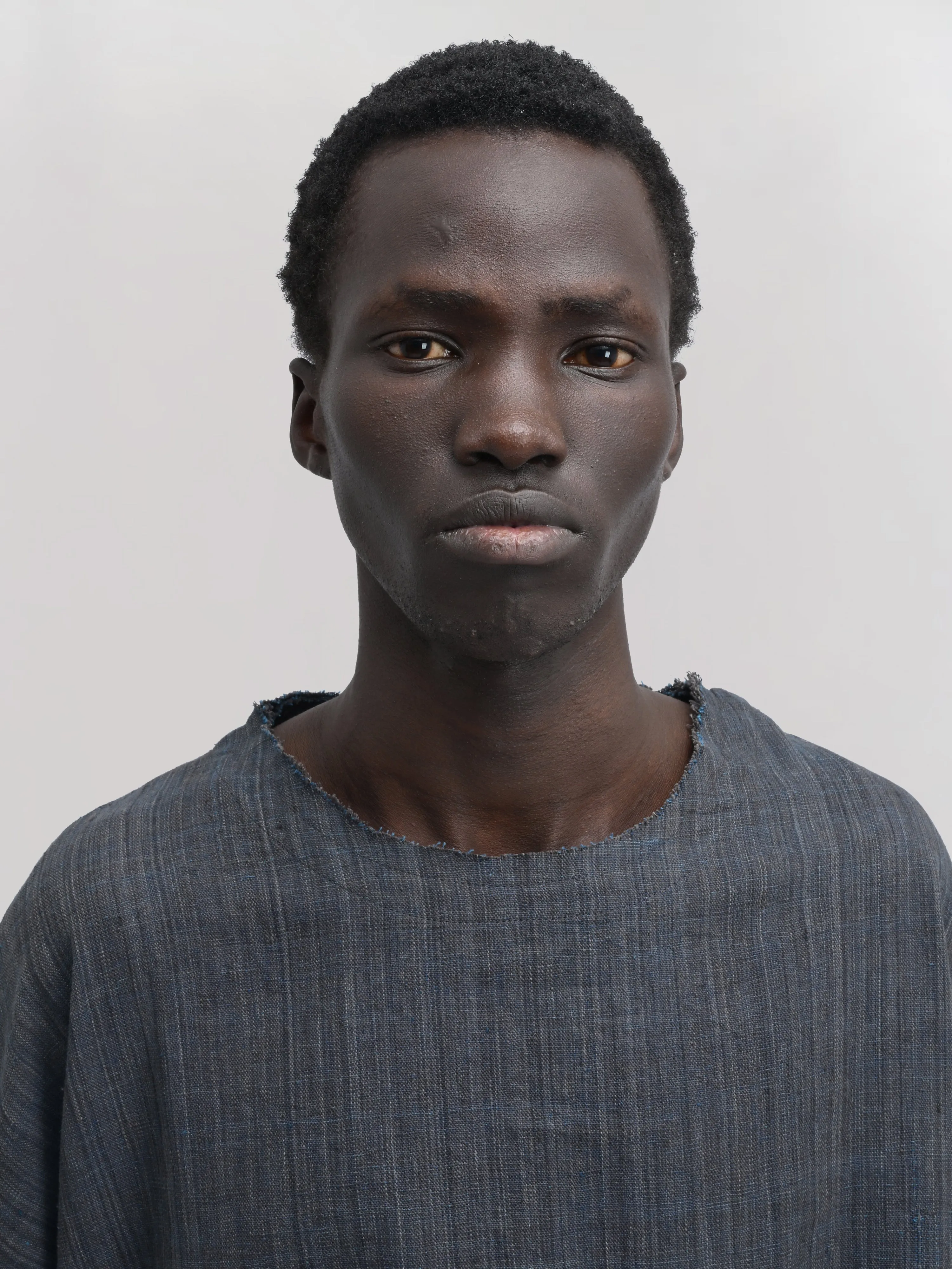 Beekeeper Shirt – Handwoven Cotton – Gray sold by Gathering product image thumbnail 3