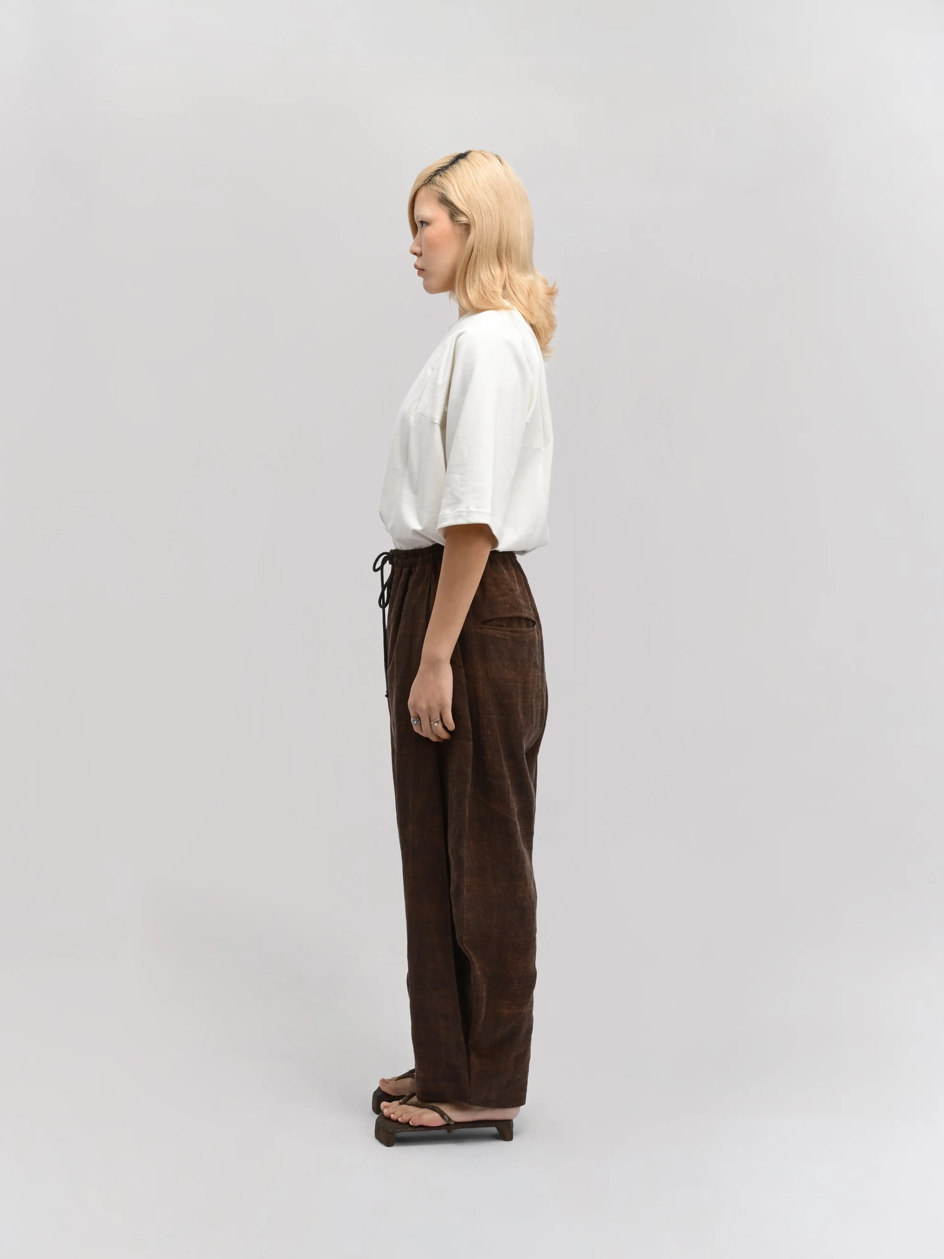 Beekeeper Pant – Mud-Dyed Ramie – Natural Brown sold by Gathering product image thumbnail 3