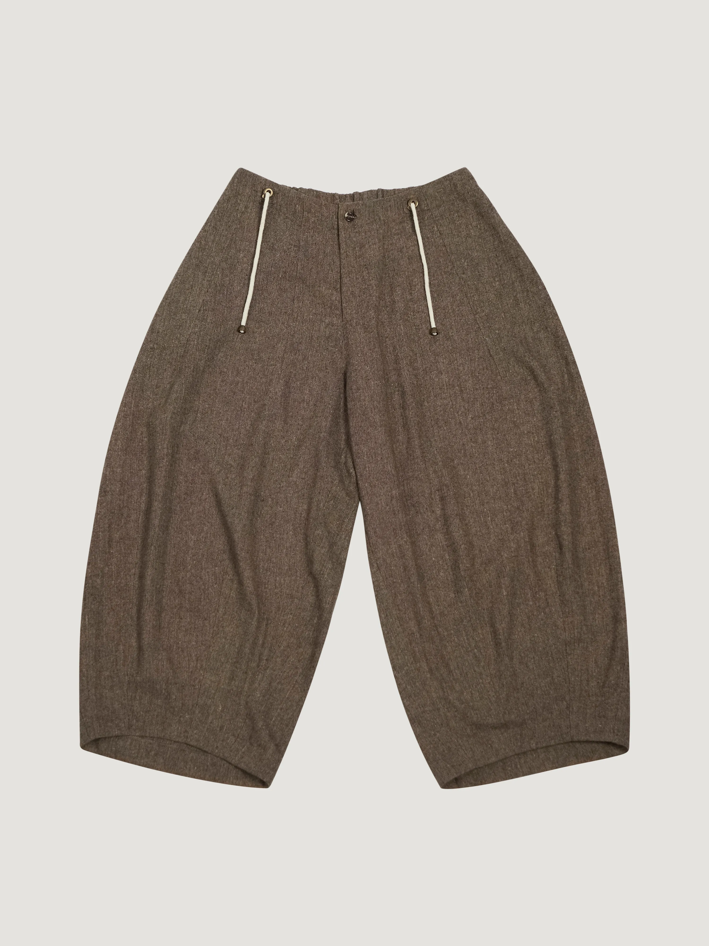 Fisherman Pant – Antique Herringbone Wool – Ash Brown sold by Gathering product image thumbnail 3
