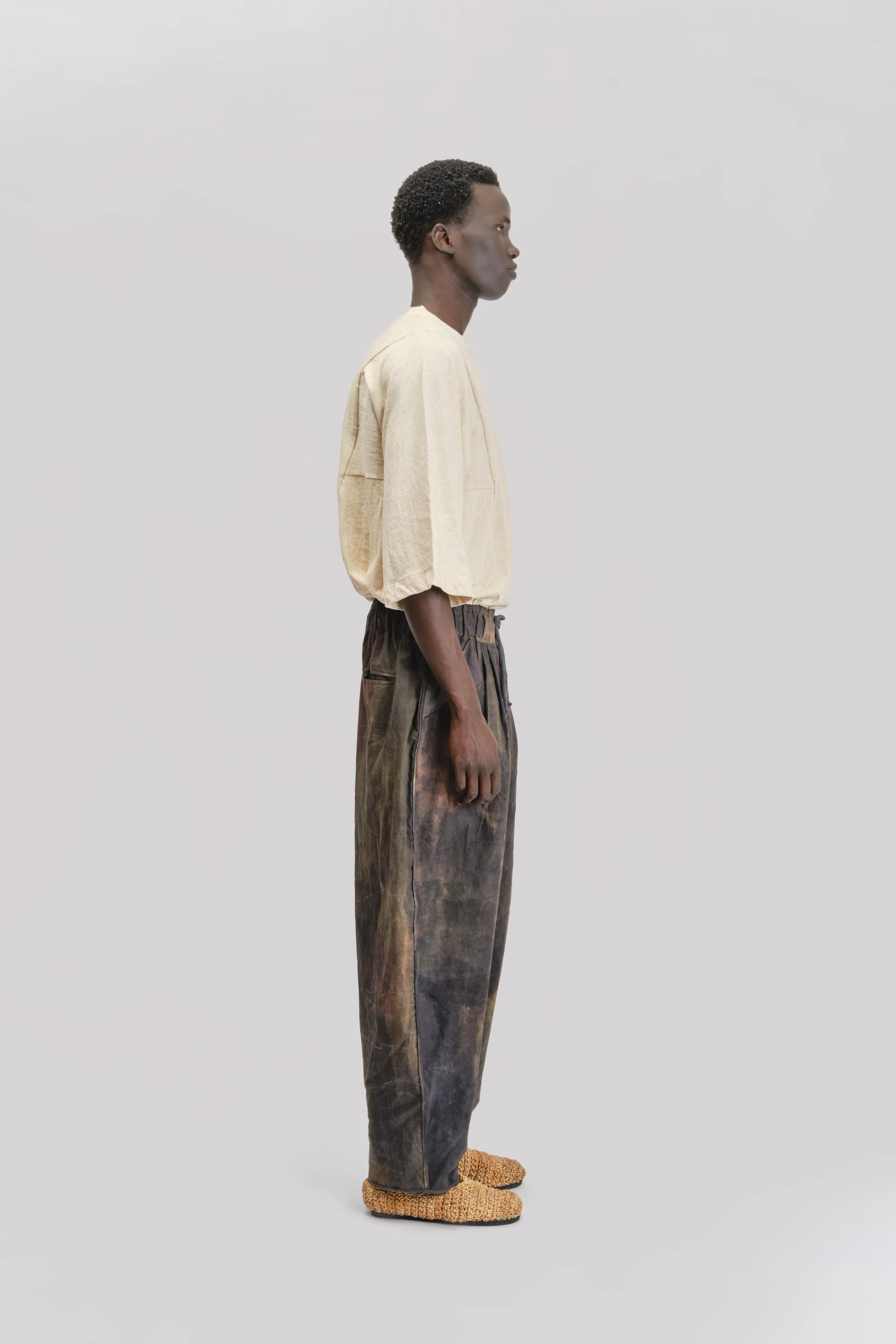 Sailor Pant – Hand Painted Cotton – Dark Monet sold by Gathering product image thumbnail 4