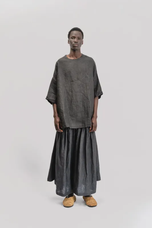 Beekeeper T-Shirt – Japanese Stone Washed Linen - Black sold by Gathering