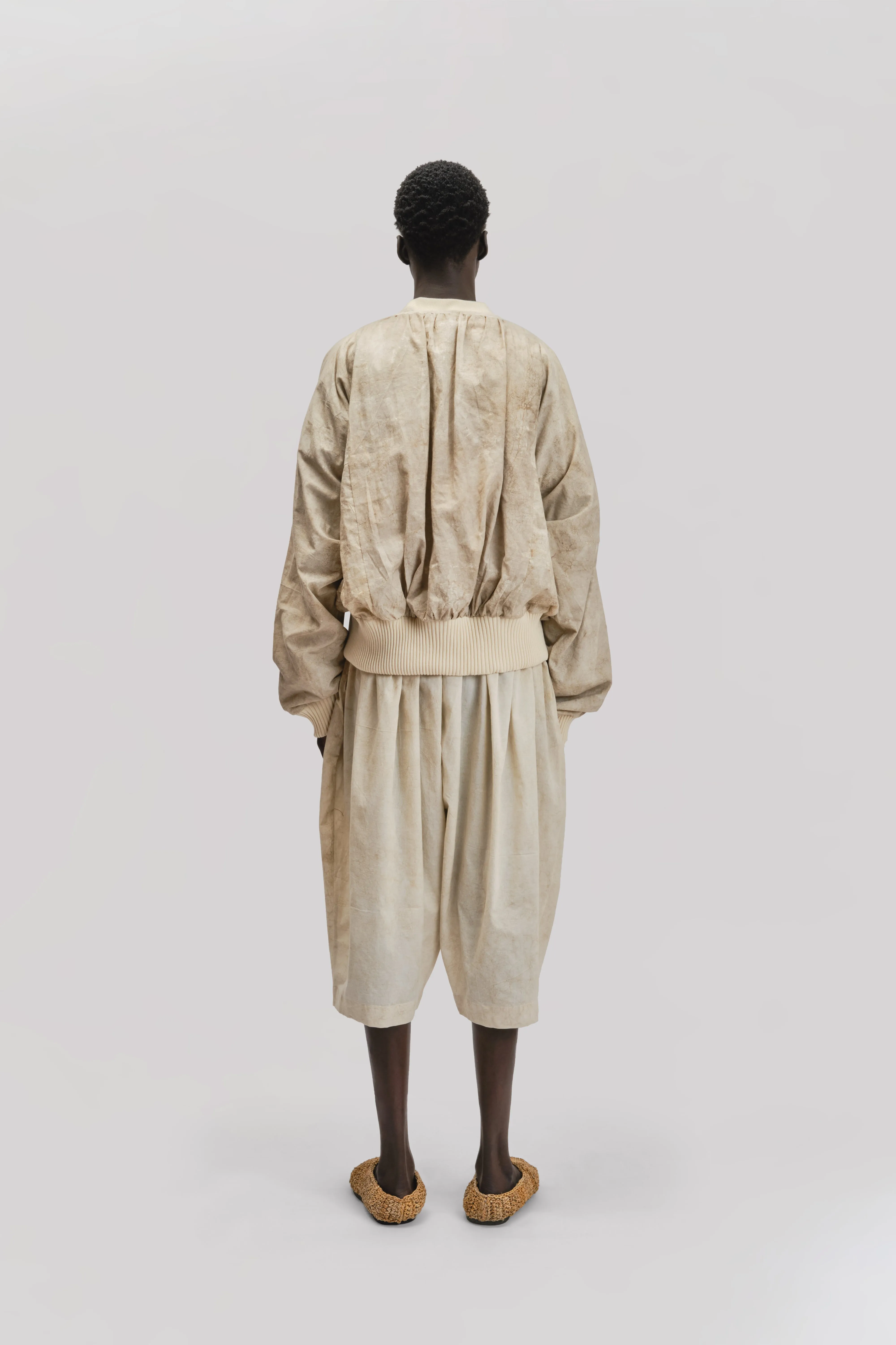 Roly Poly Jacket - Dabu Organic Cotton - Cream Mud sold by Gathering product image thumbnail 3