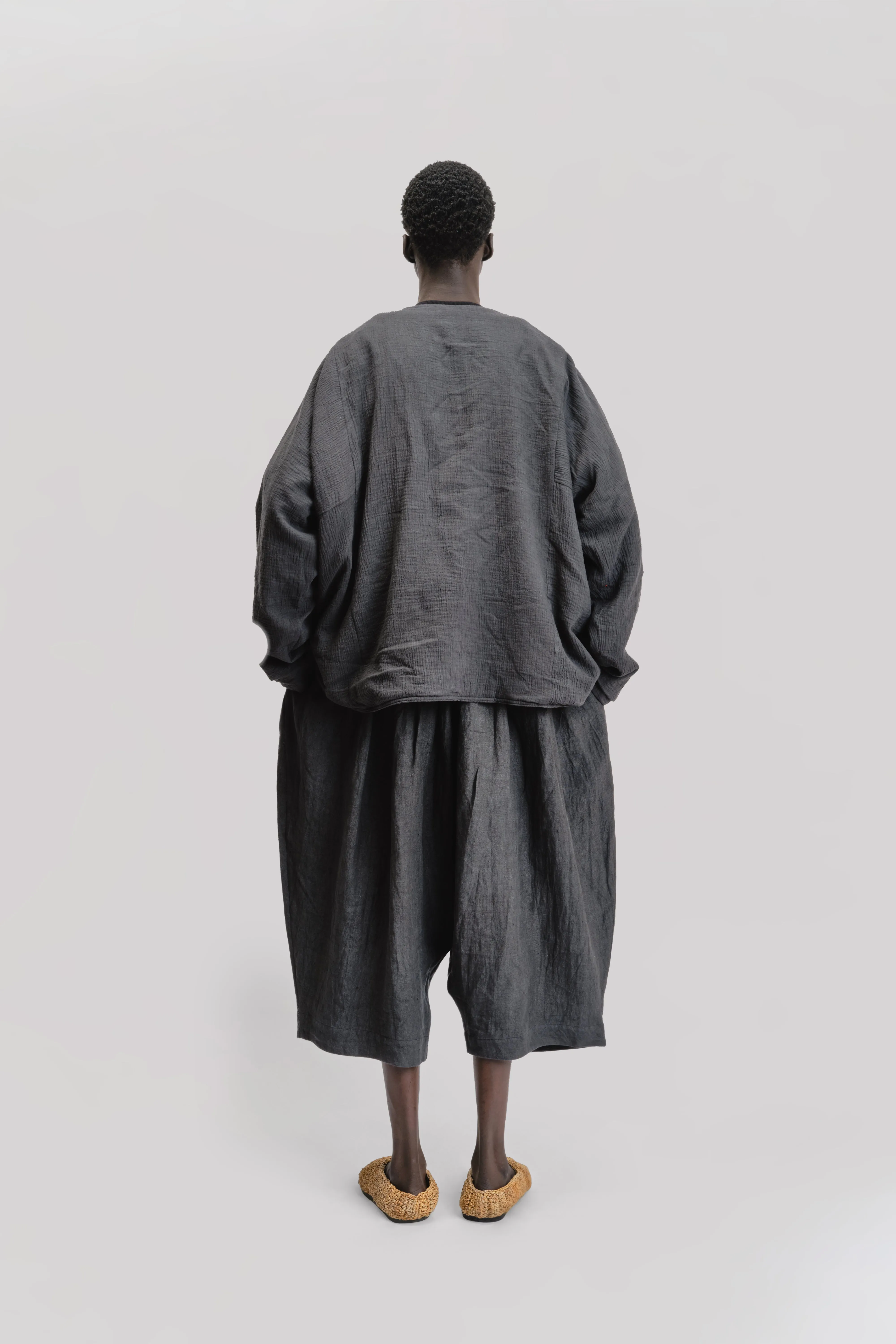 Beekeeper Jacket – Organic Double Gauze – Black sold by Gathering product image thumbnail 4