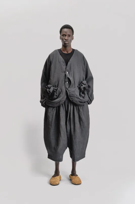 Beekeeper Jacket – Organic Double Gauze – Black made by Gathering