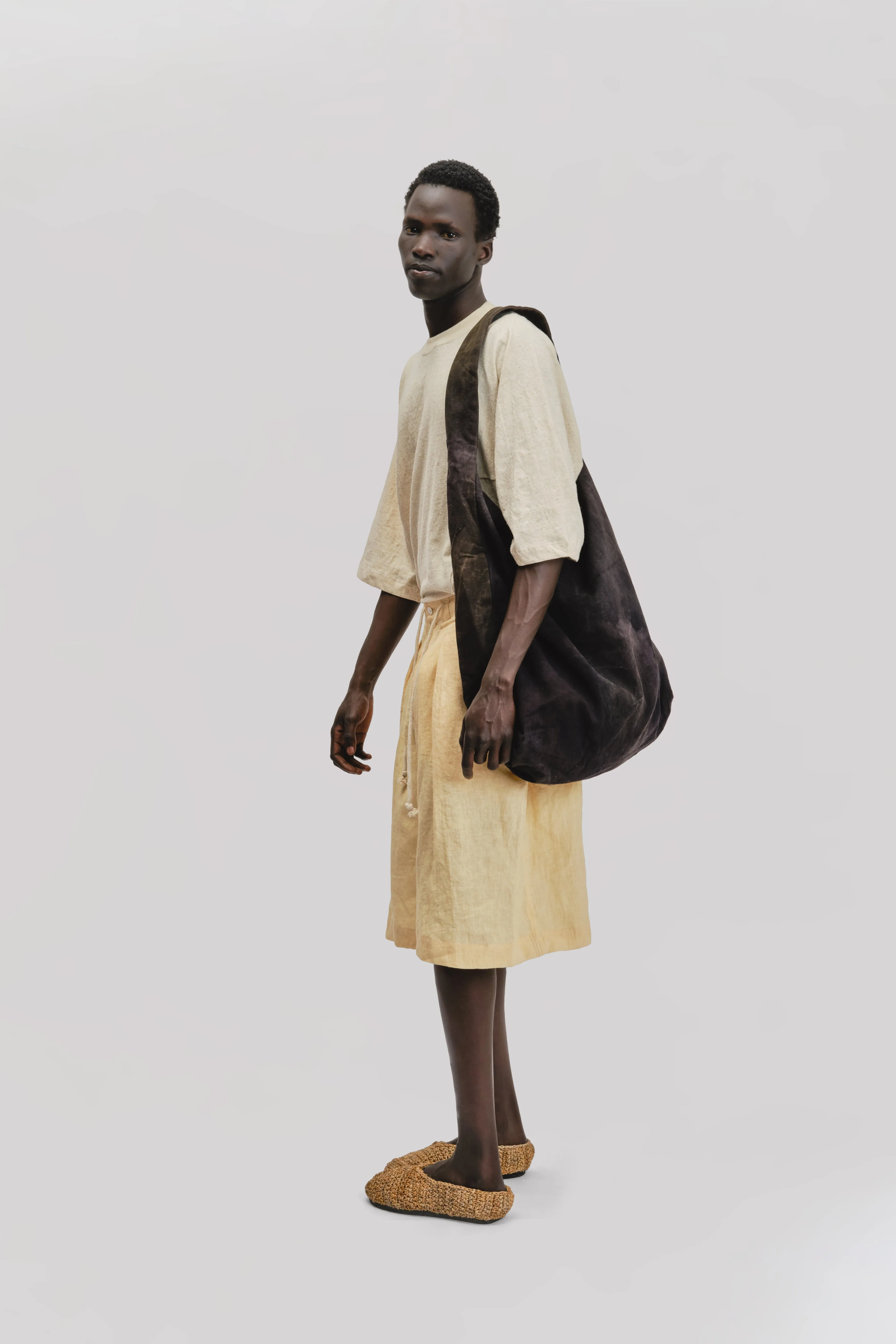 Single Bag – Naturally Dyed Cotton Canvas – Dark Monet sold by Gathering