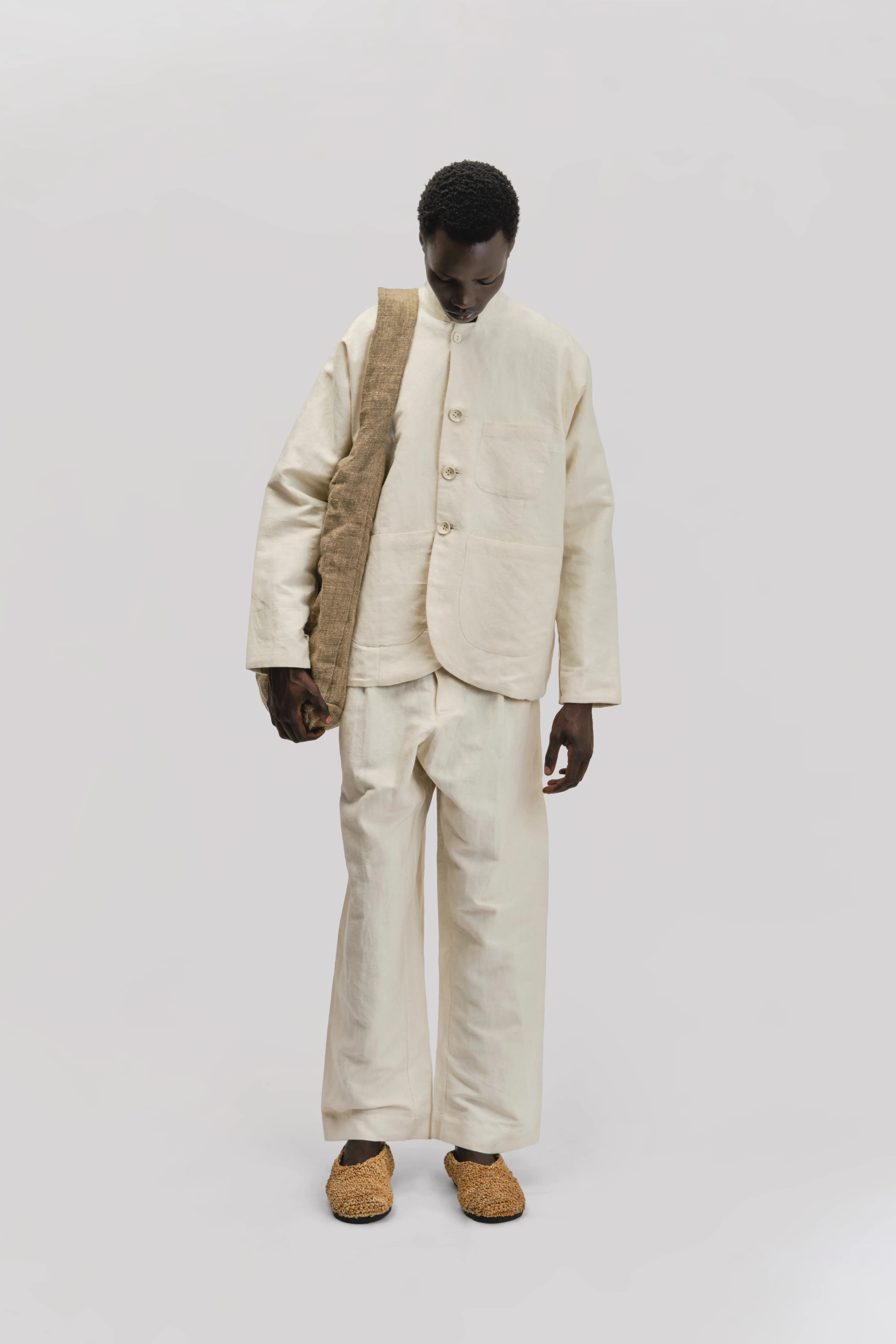 Single Tote Bag – Handwoven Hemp – Natural sold by Gathering product image thumbnail 2