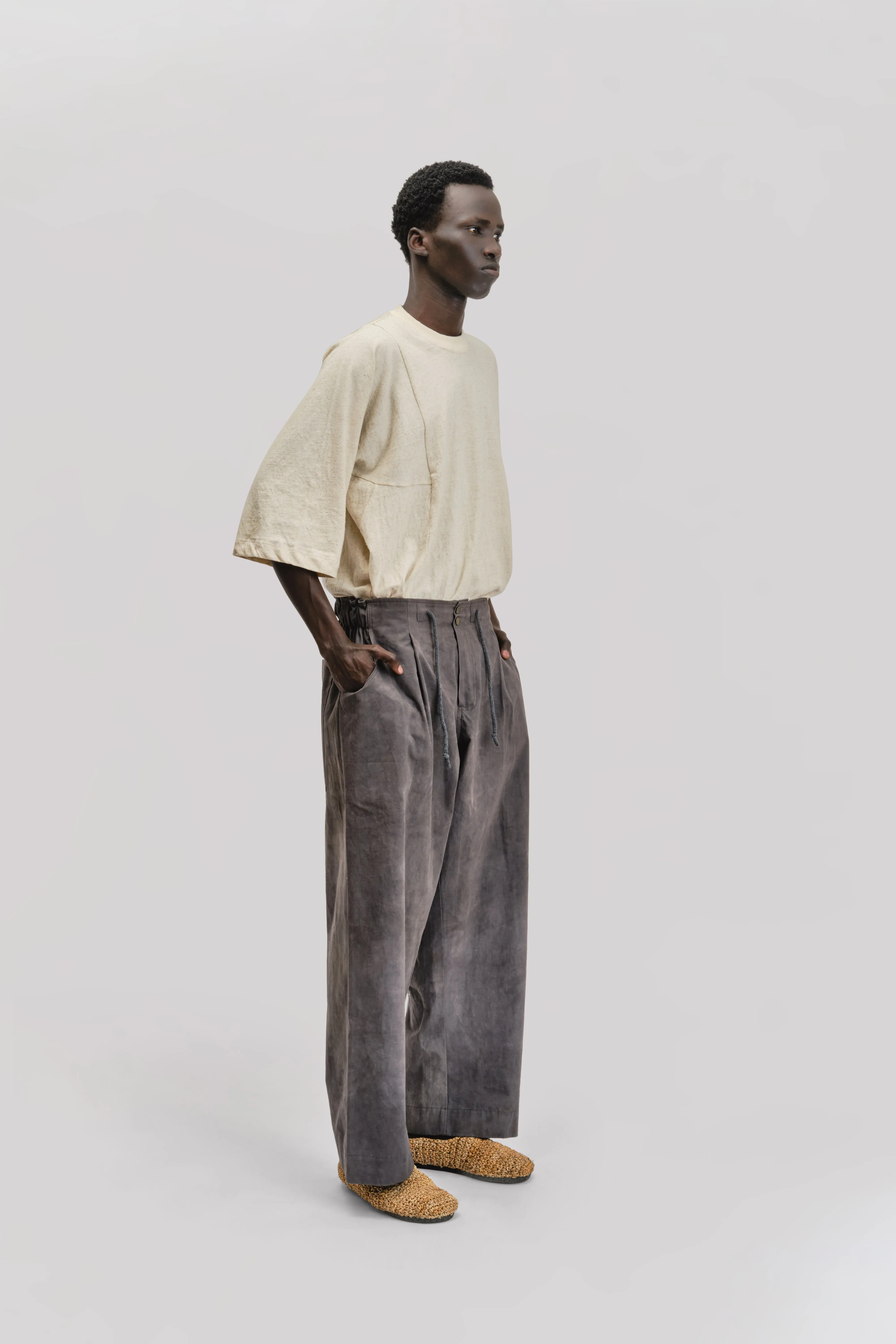 Farmer Pant – Paper Cotton – Grey sold by Gathering product image thumbnail 2