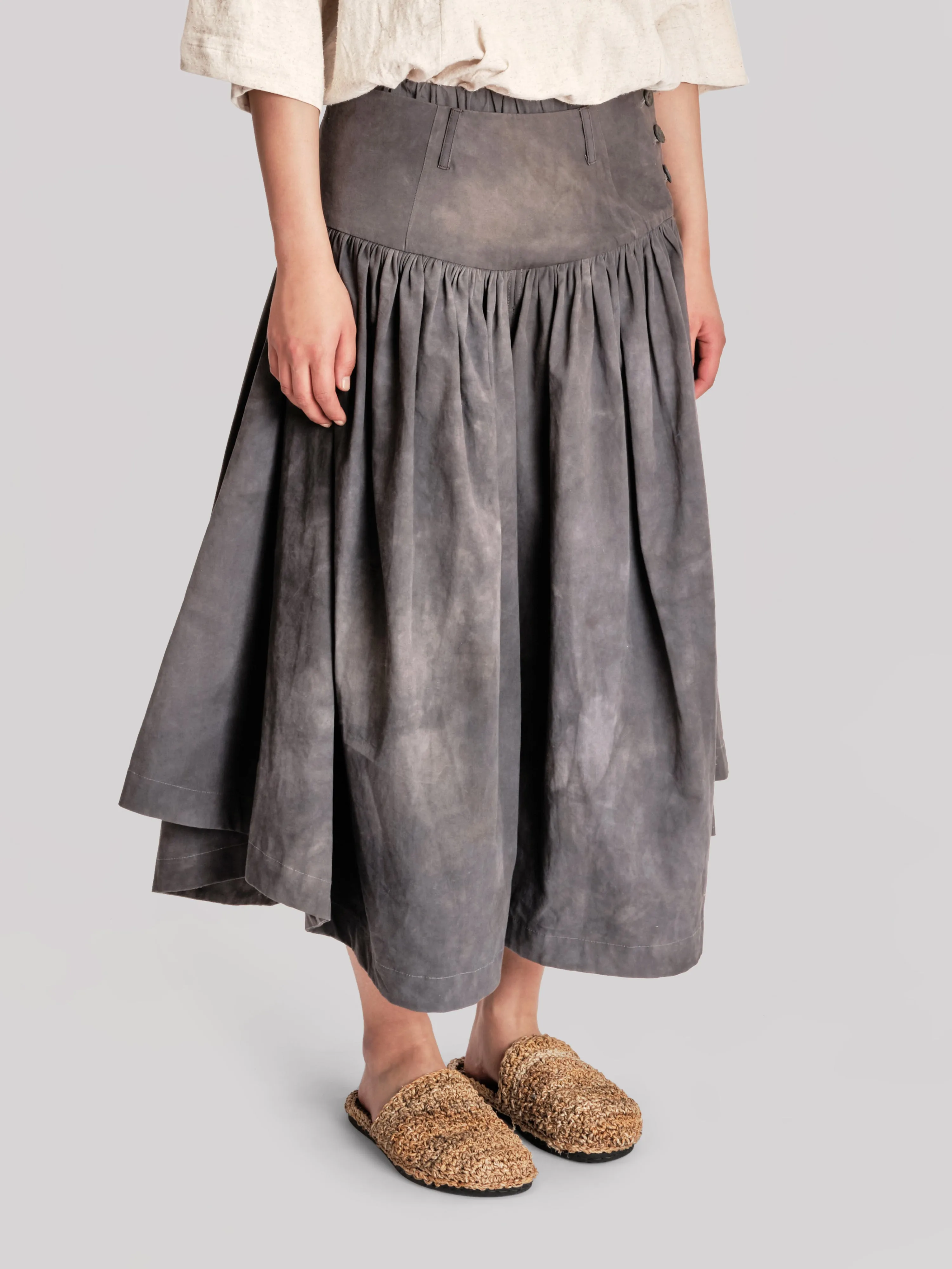 Bedouin Pant - Paper Cotton - Grey sold by Gathering product image thumbnail 3