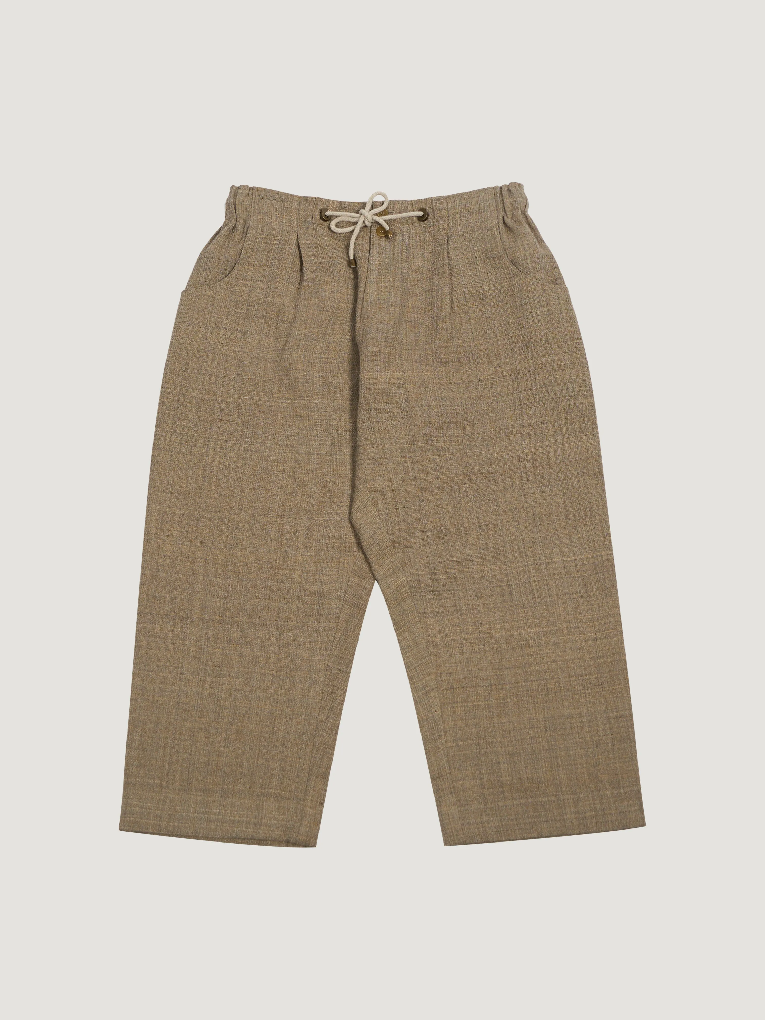 Farmer Pant – Handwoven Silk & Cotton – Beige sold by Gathering product image thumbnail 2