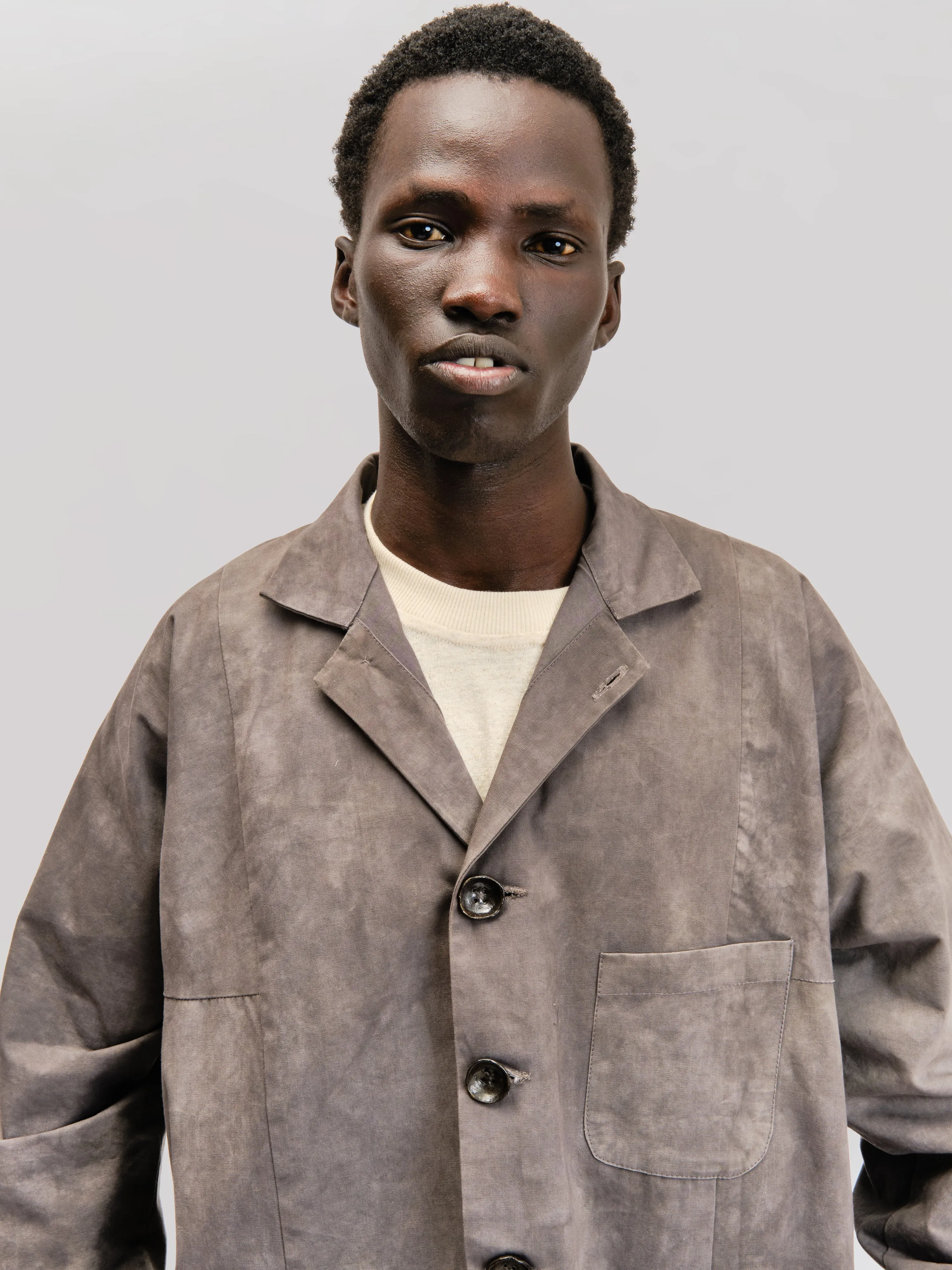 Fisherman Jacket – Paper Cotton – Grey sold by Gathering product image thumbnail 5