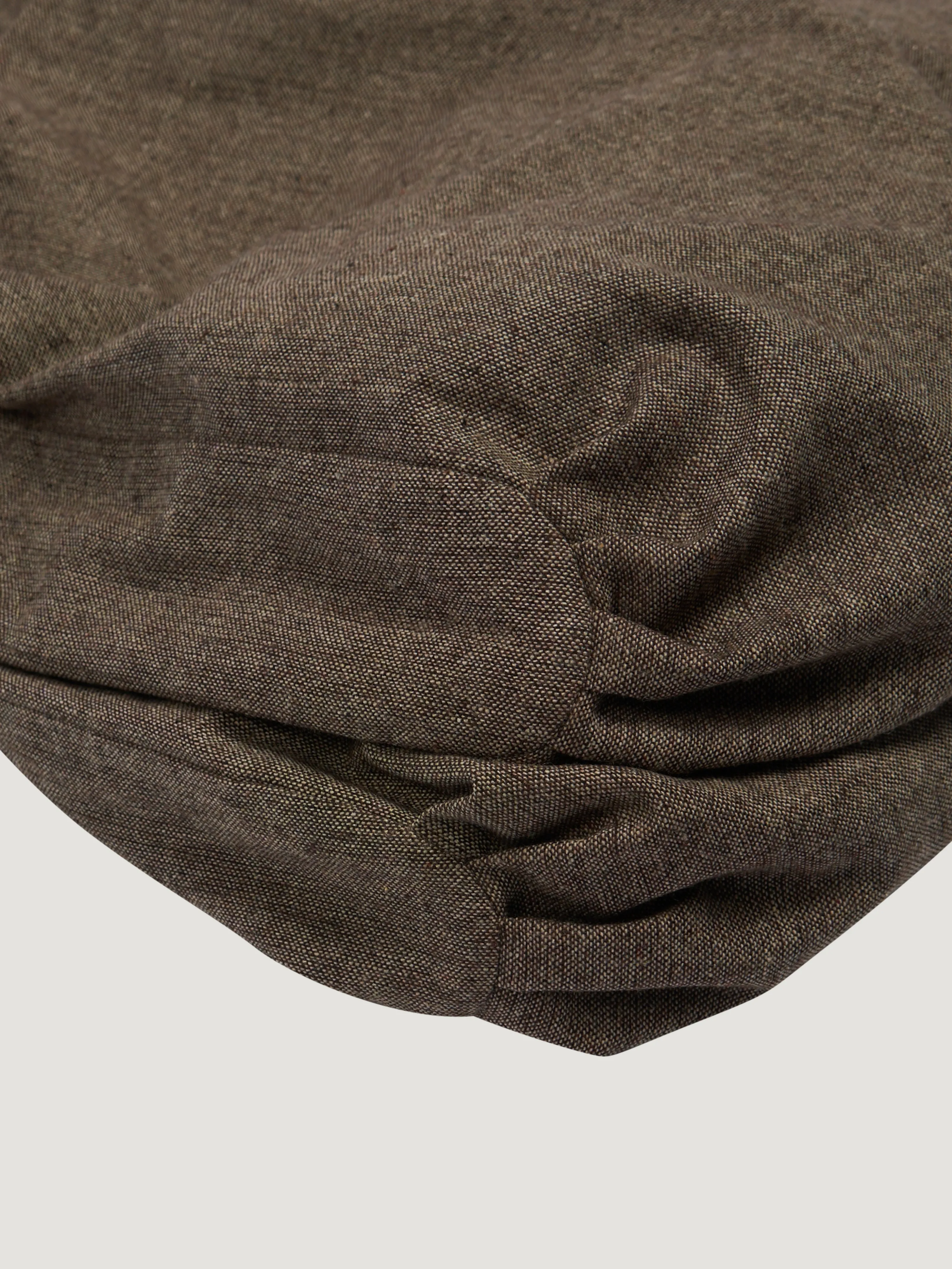 Double Tote Bag – Antique Herringbone Wool – Brownish Taupe sold by Gathering product image thumbnail 4