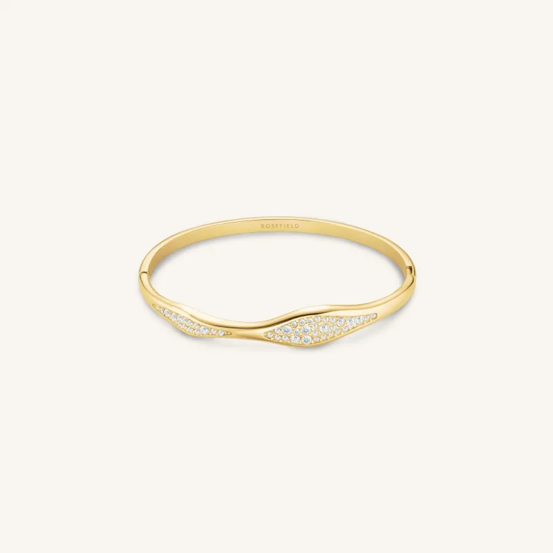 Pave Wave Bangle sold by Rosefield