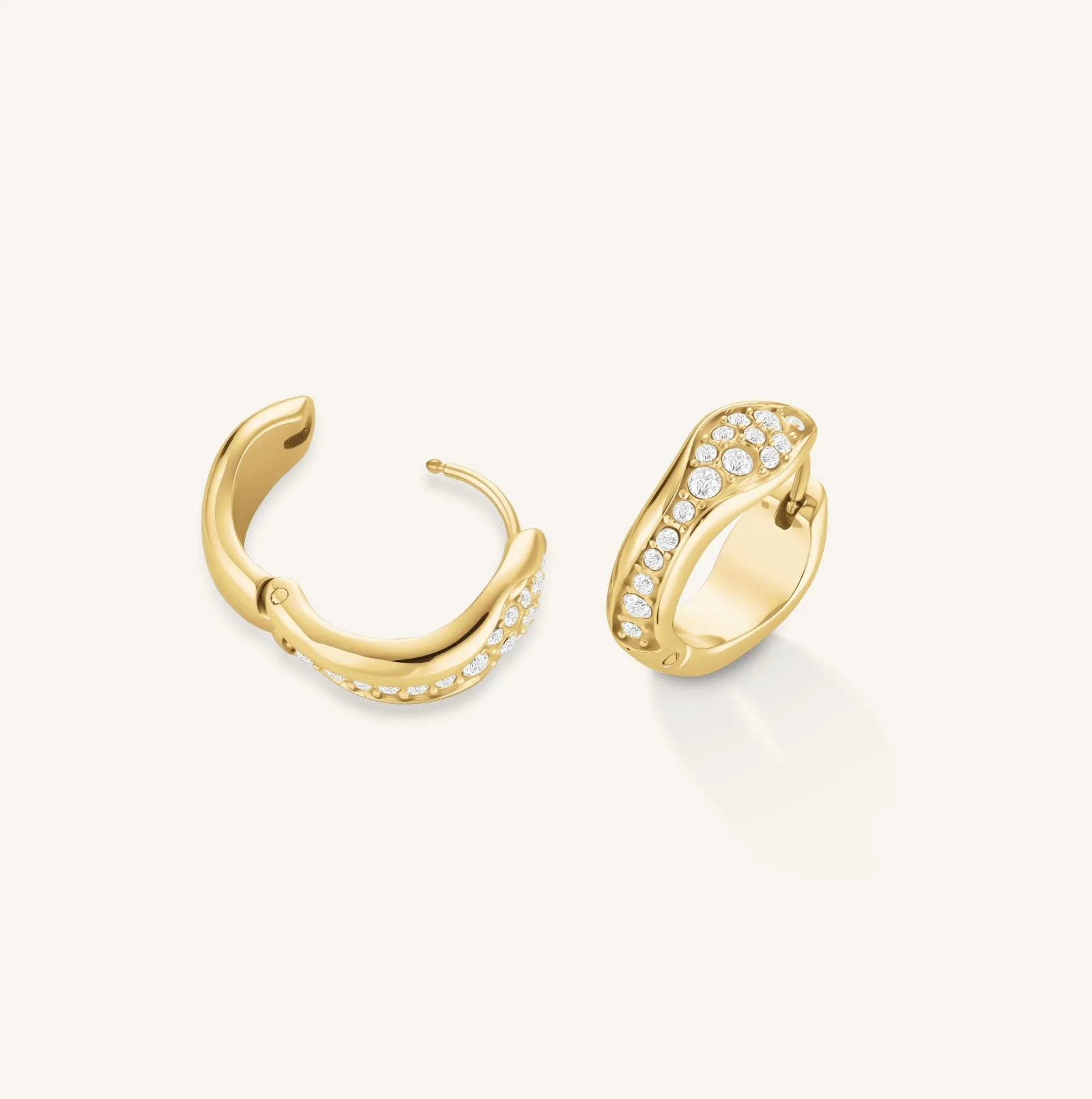 Pave Fluid Hoops sold by Rosefield product image thumbnail 3
