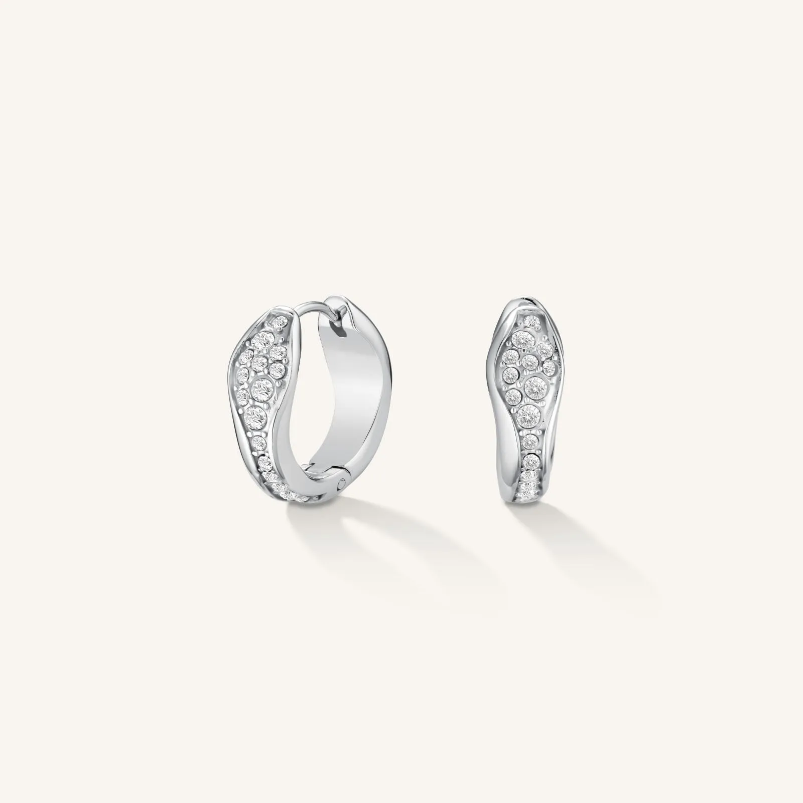 Pave Fluid Hoops sold by Rosefield product image thumbnail 4