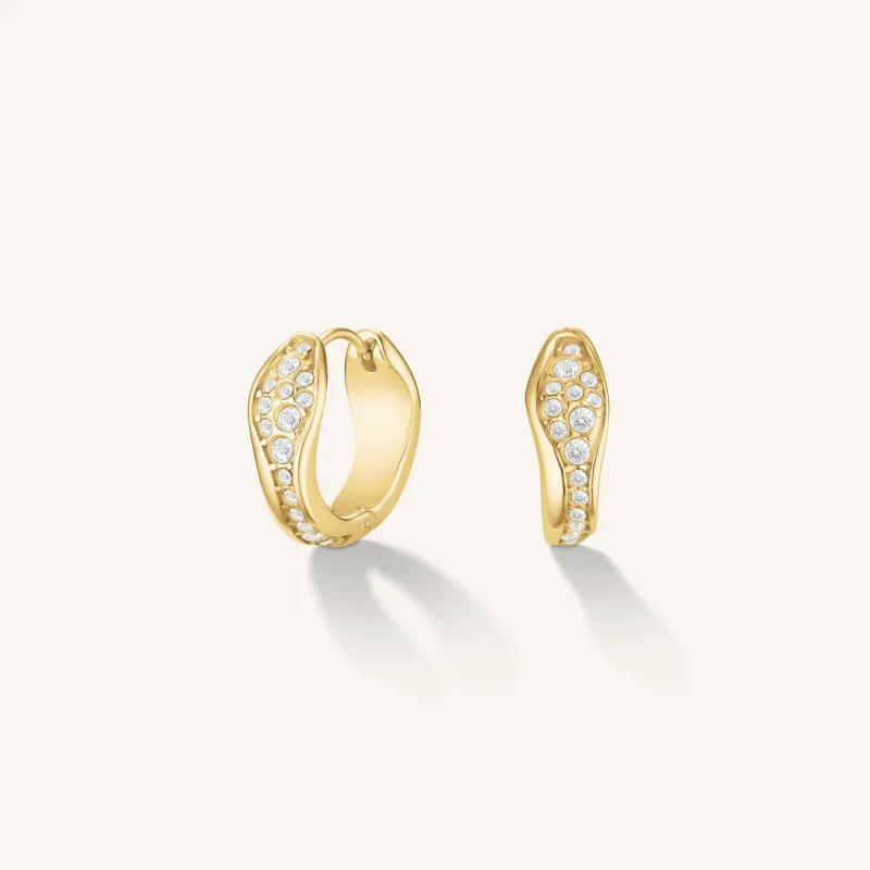 Pave Fluid Hoops made by Rosefield