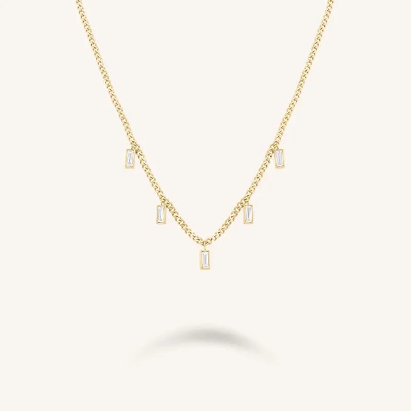 Baguette Necklace sold by Rosefield