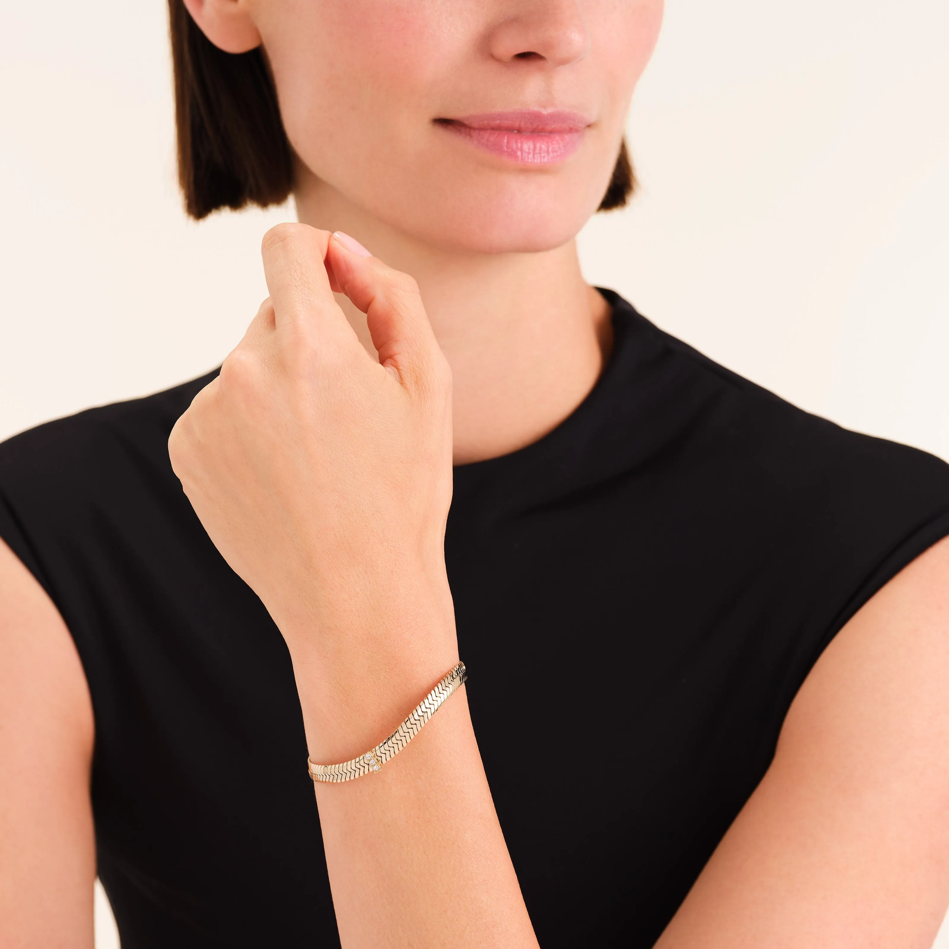 Crystal Snake Bracelet sold by Rosefield product image thumbnail 2