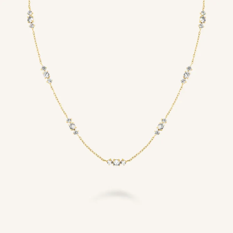 Triple Stones Necklace sold by Rosefield