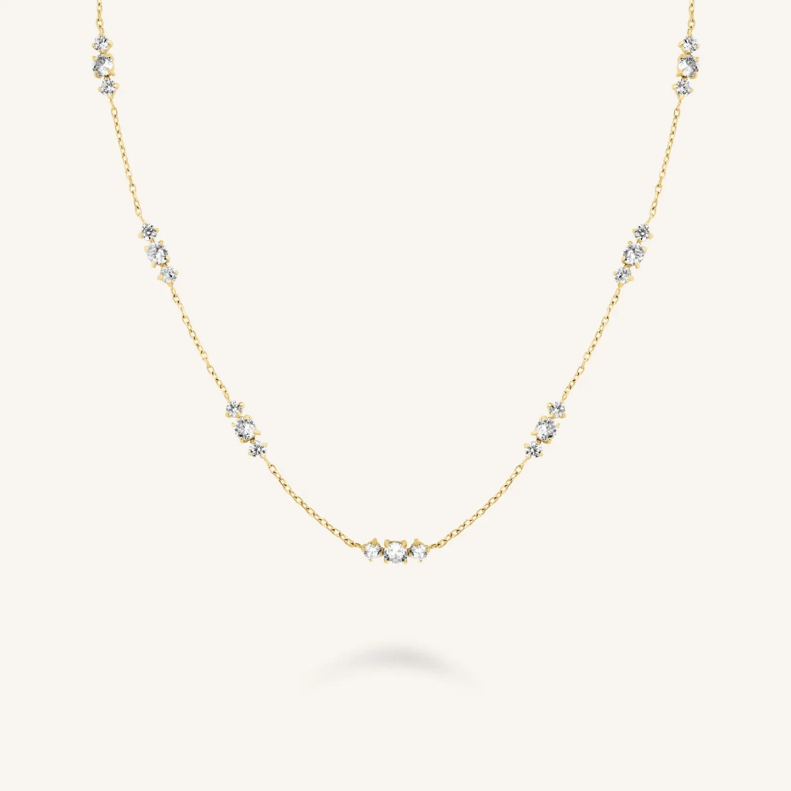 Triple Stones Necklace sold by Rosefield