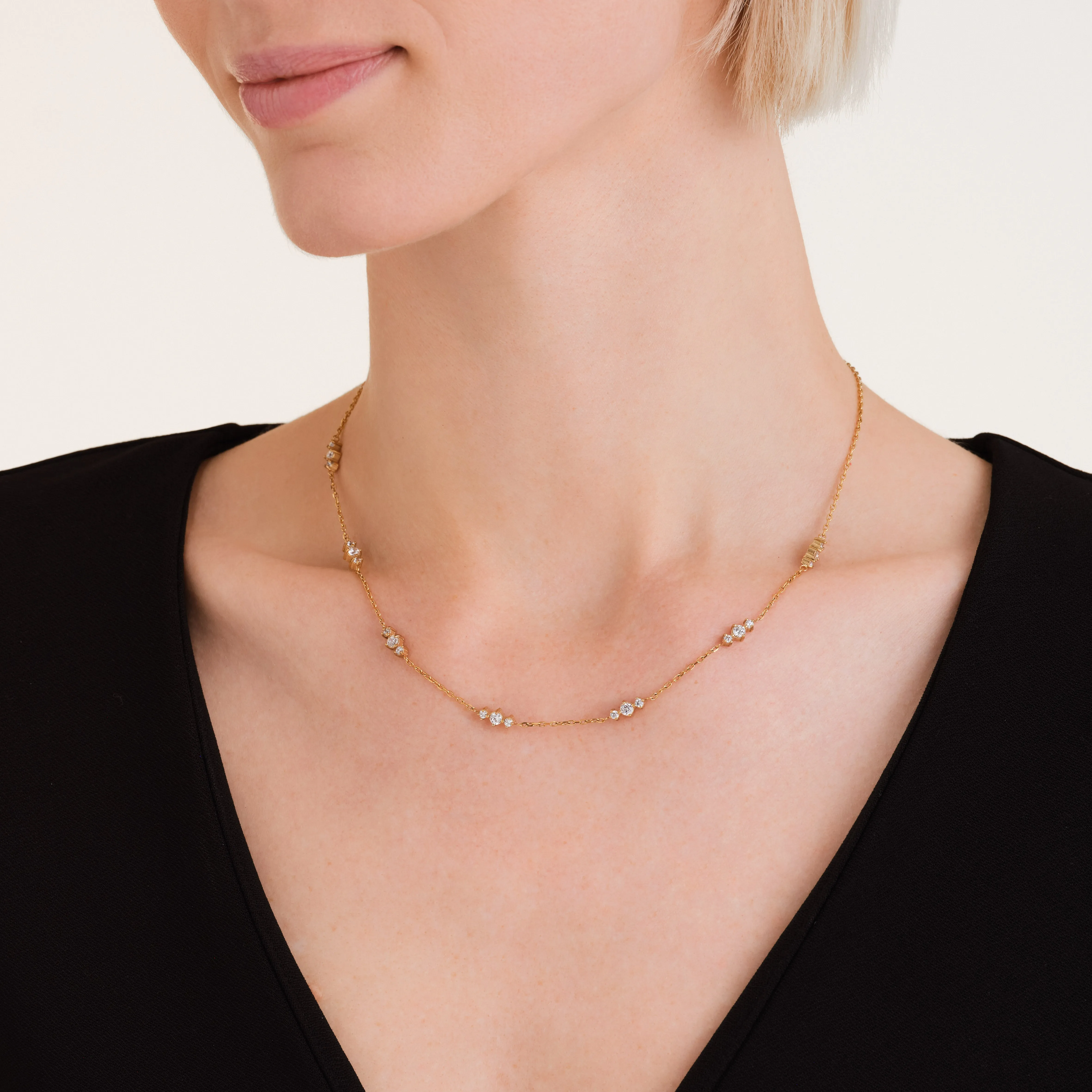 Triple Stones Necklace sold by Rosefield product image thumbnail 2