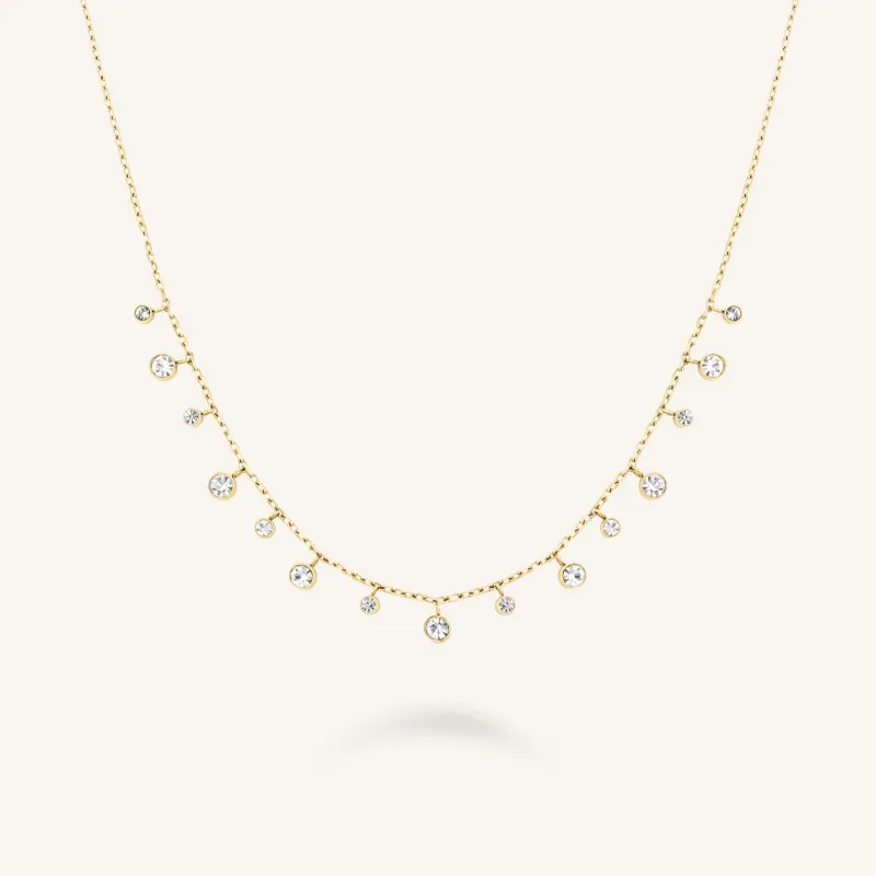 Multi-Crystal Necklace sold by Rosefield