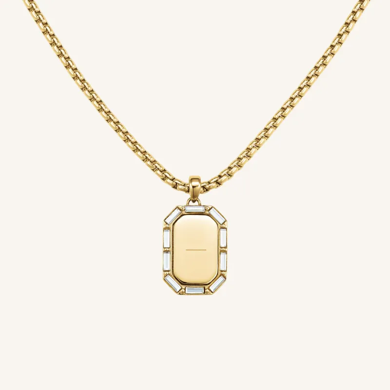 Octagon Baguette Necklace sold by Rosefield