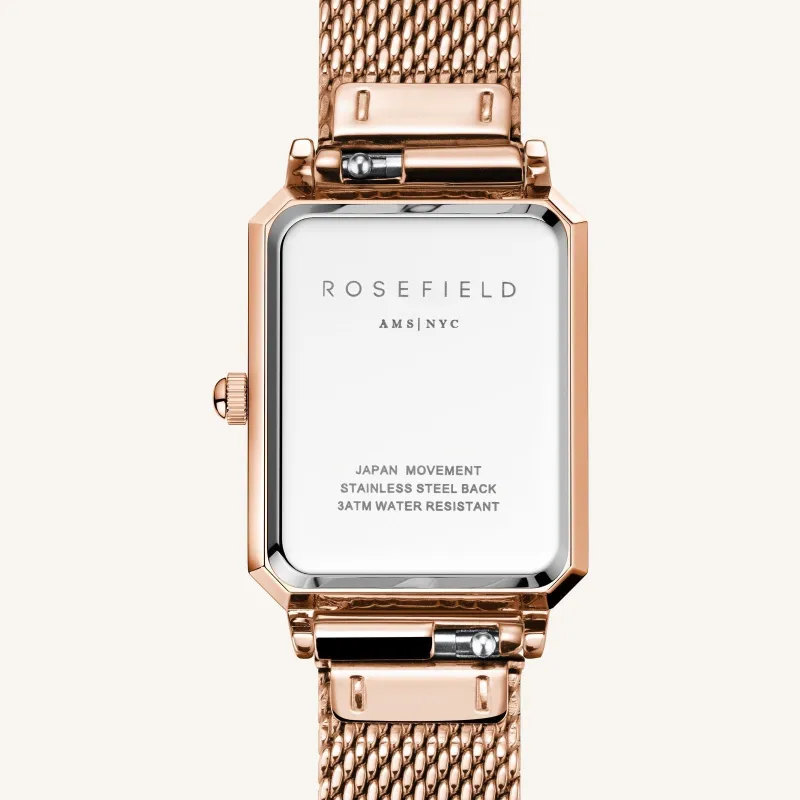 Octagon XS Mesh Rose Gold - Engraved sold by Rosefield