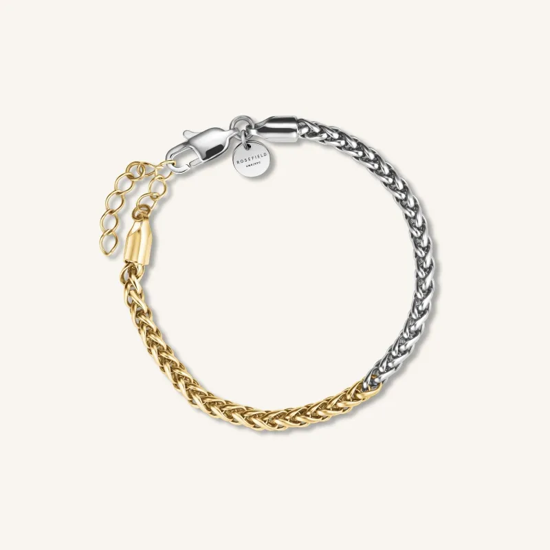 Duotone Herringbone Bracelet sold by Rosefield