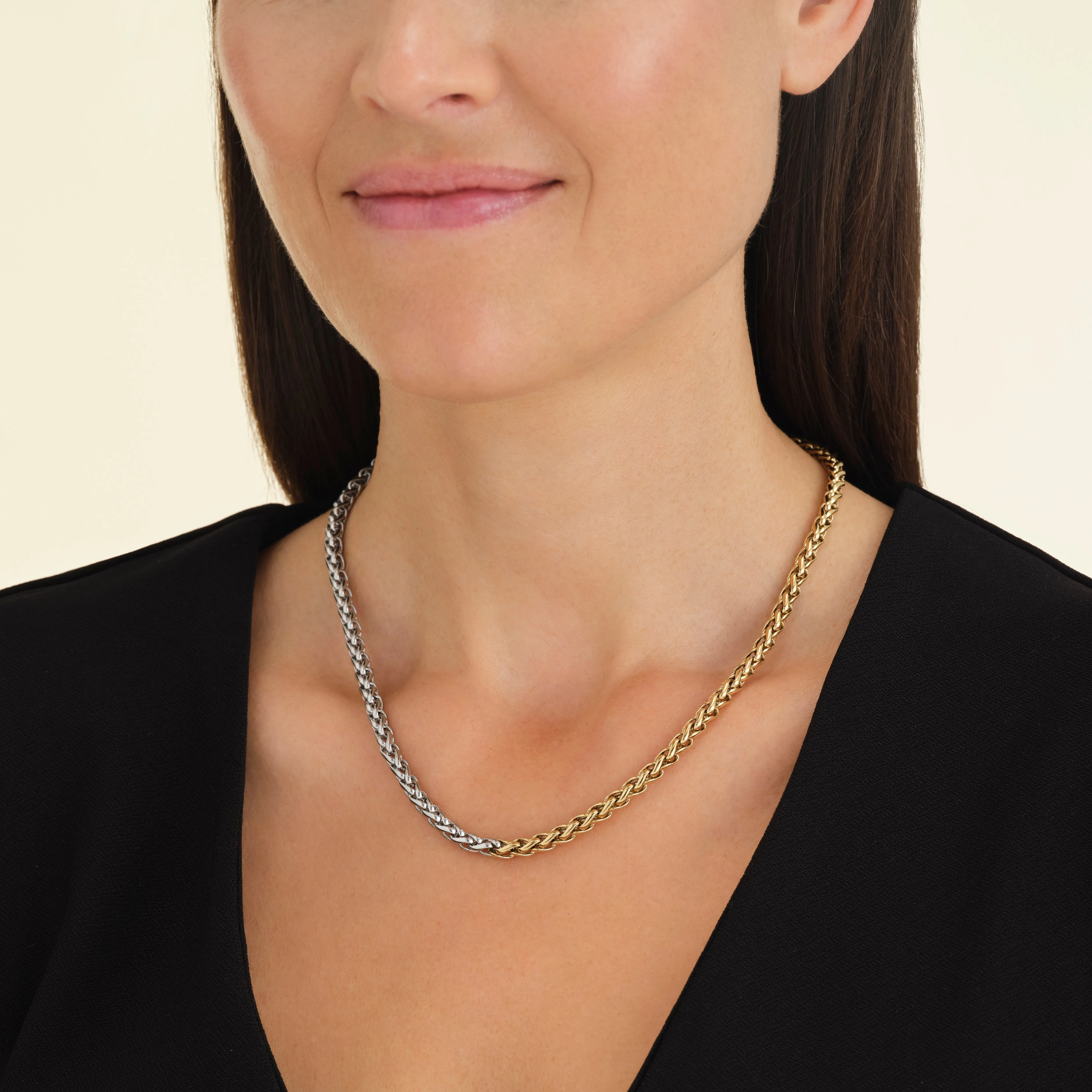 Duotone Herringbone Necklace sold by Rosefield product image thumbnail 2