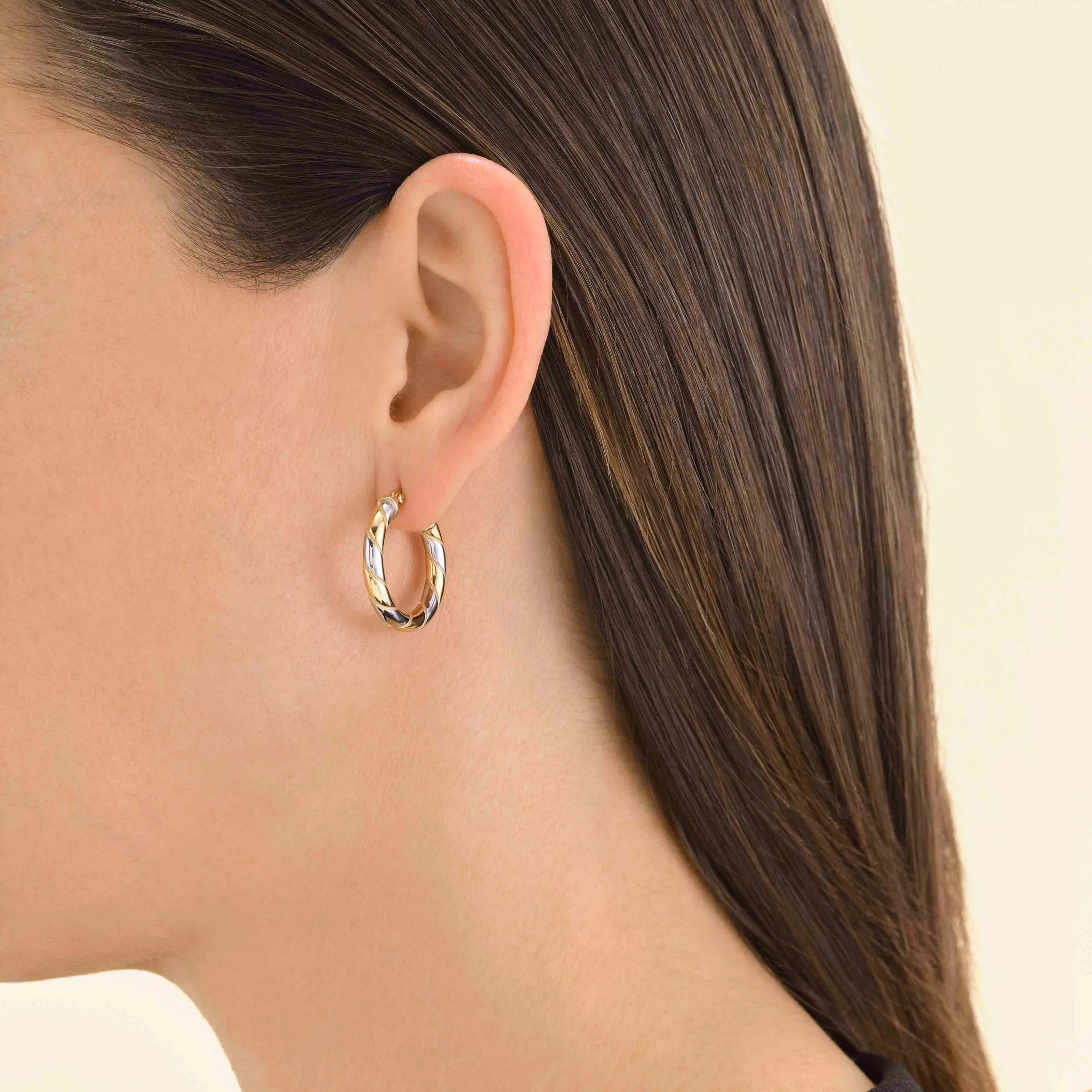 Duotone Swirl Hoops sold by Rosefield product image thumbnail 2