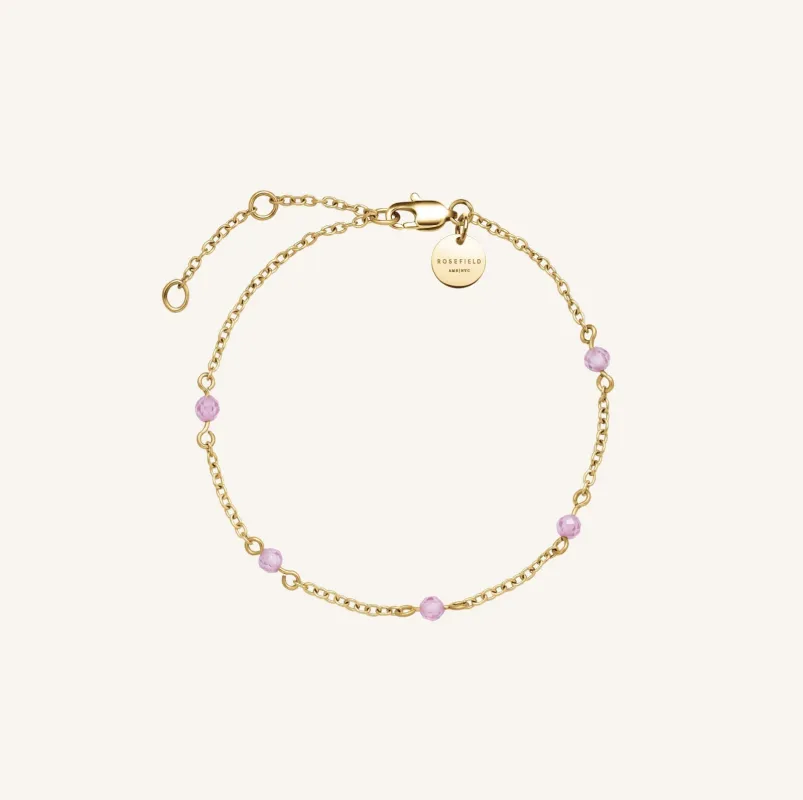 Pink Stone Bracelet sold by Rosefield