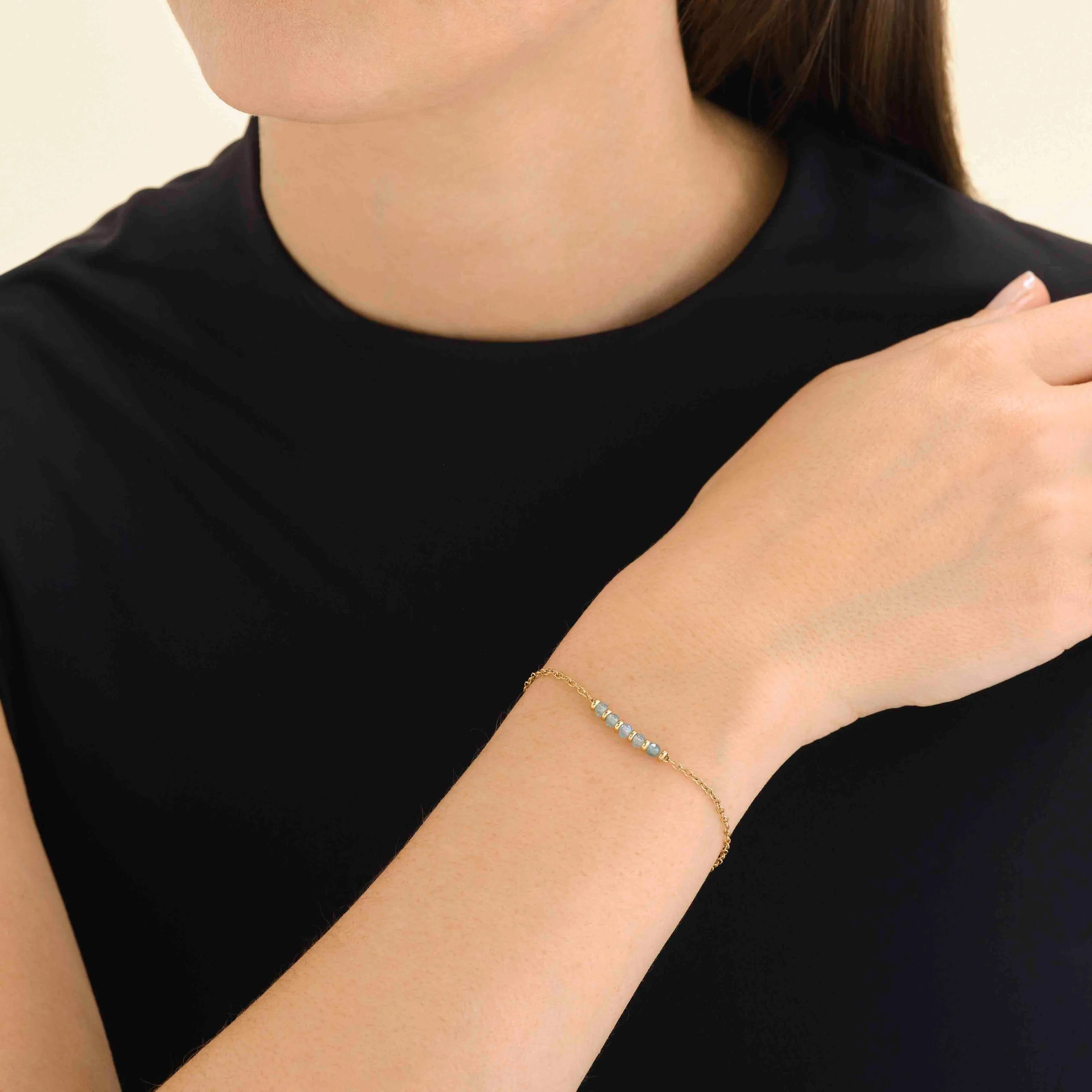 5 Stone Bracelet Blue sold by Rosefield product image thumbnail 2