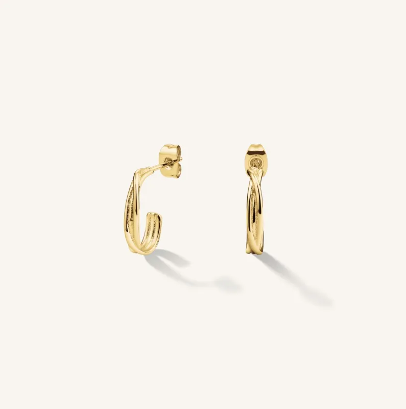 Twisted Wire Hoops sold by Rosefield