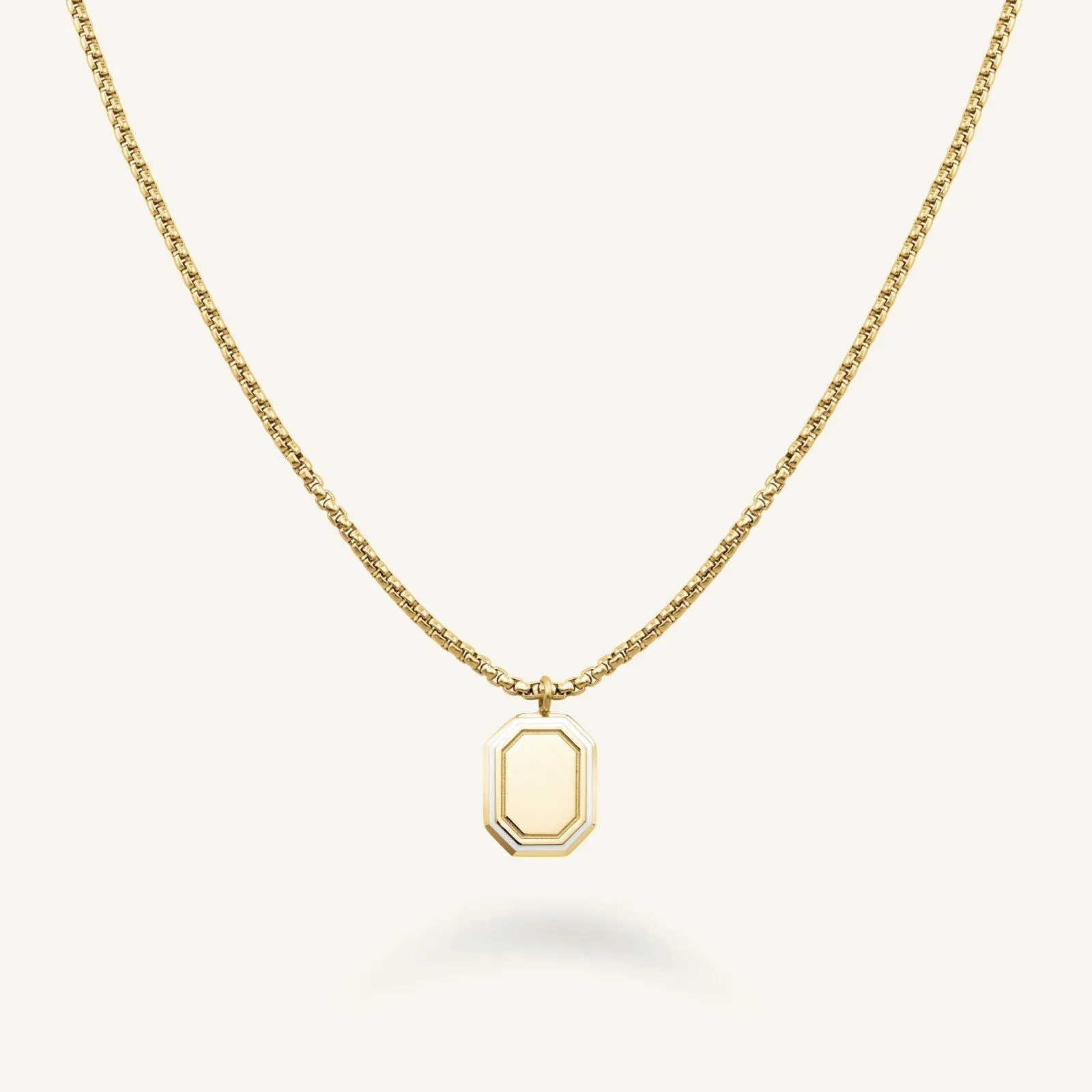 Octagon Enamel Necklace sold by Rosefield product image thumbnail 3