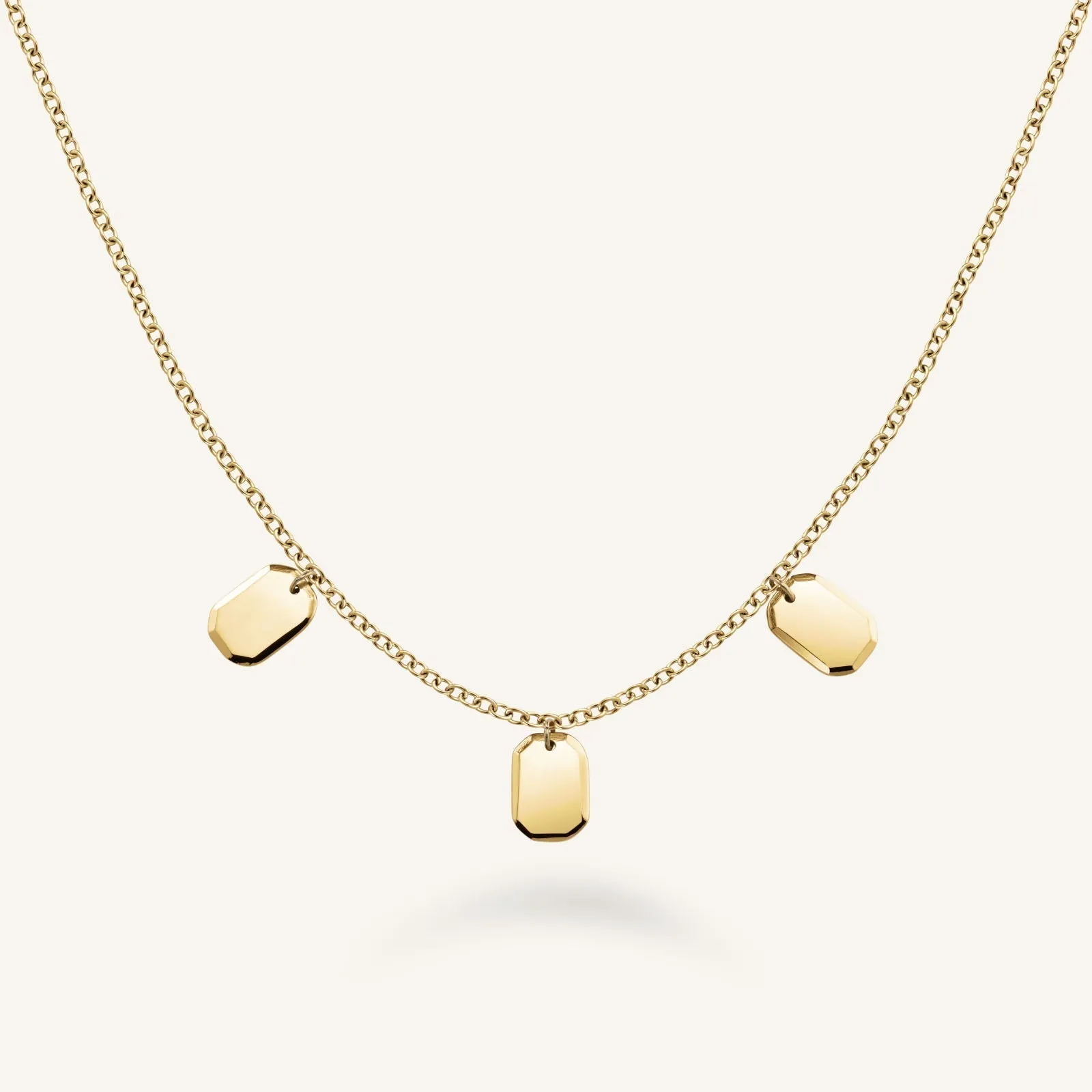 Triple Octagon Necklace sold by Rosefield