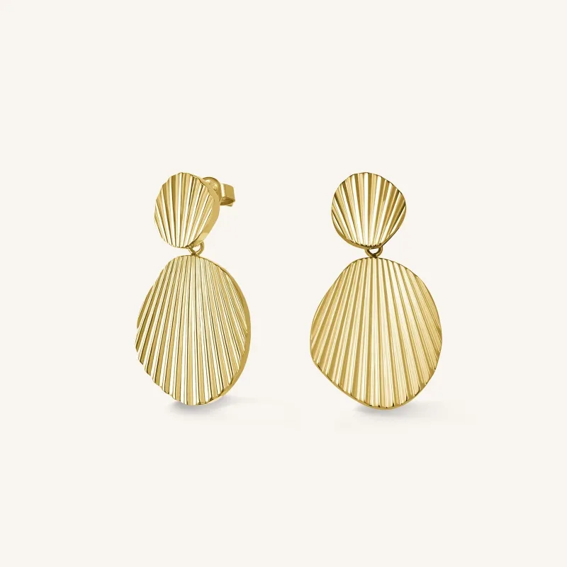 Shell earrings sold by Rosefield