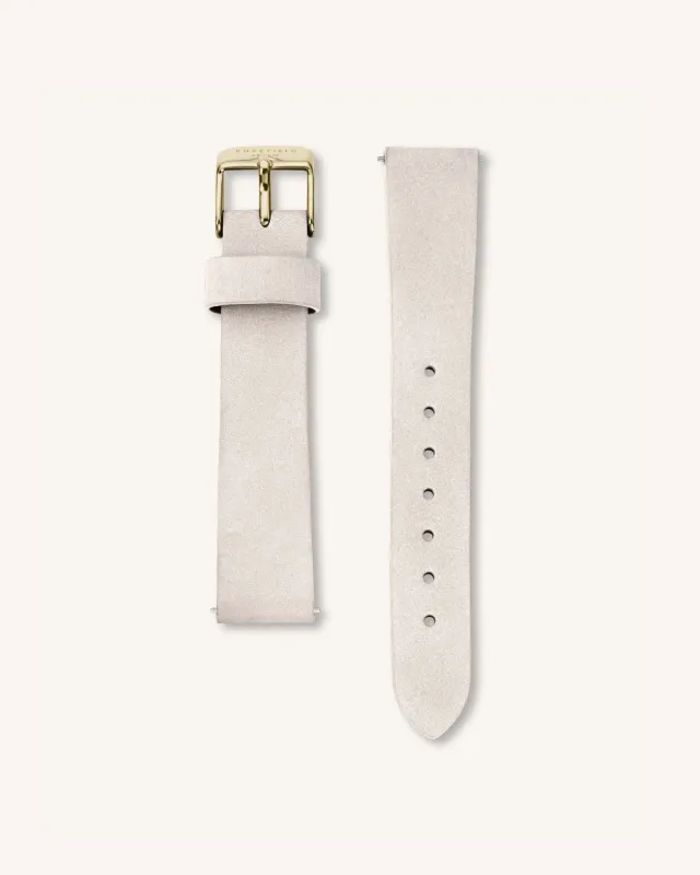 Light Grey Nubuck Gold Strap sold by Rosefield