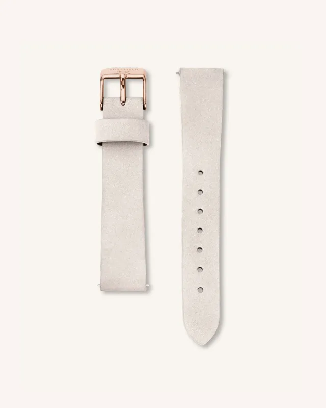 Light Grey Nubuck Rose Gold Strap sold by Rosefield