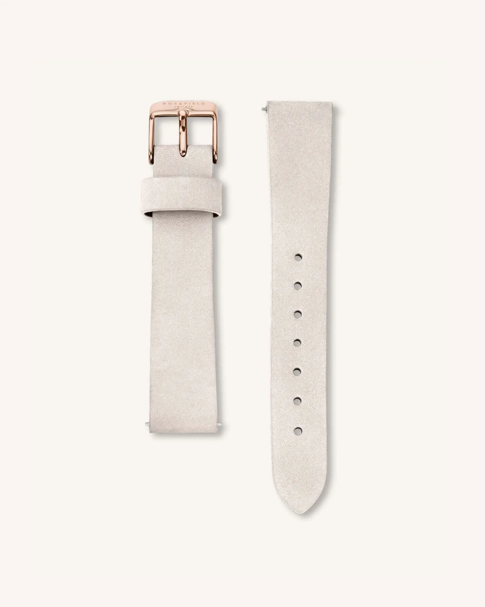 Light Grey Nubuck Rose Gold Strap sold by Rosefield