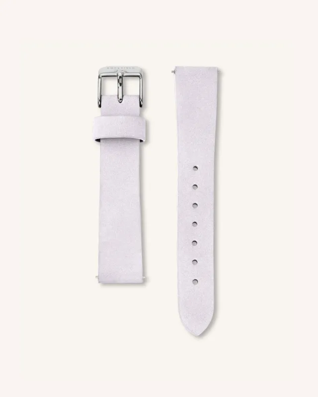 Lilac Nubuck Silver Strap sold by Rosefield