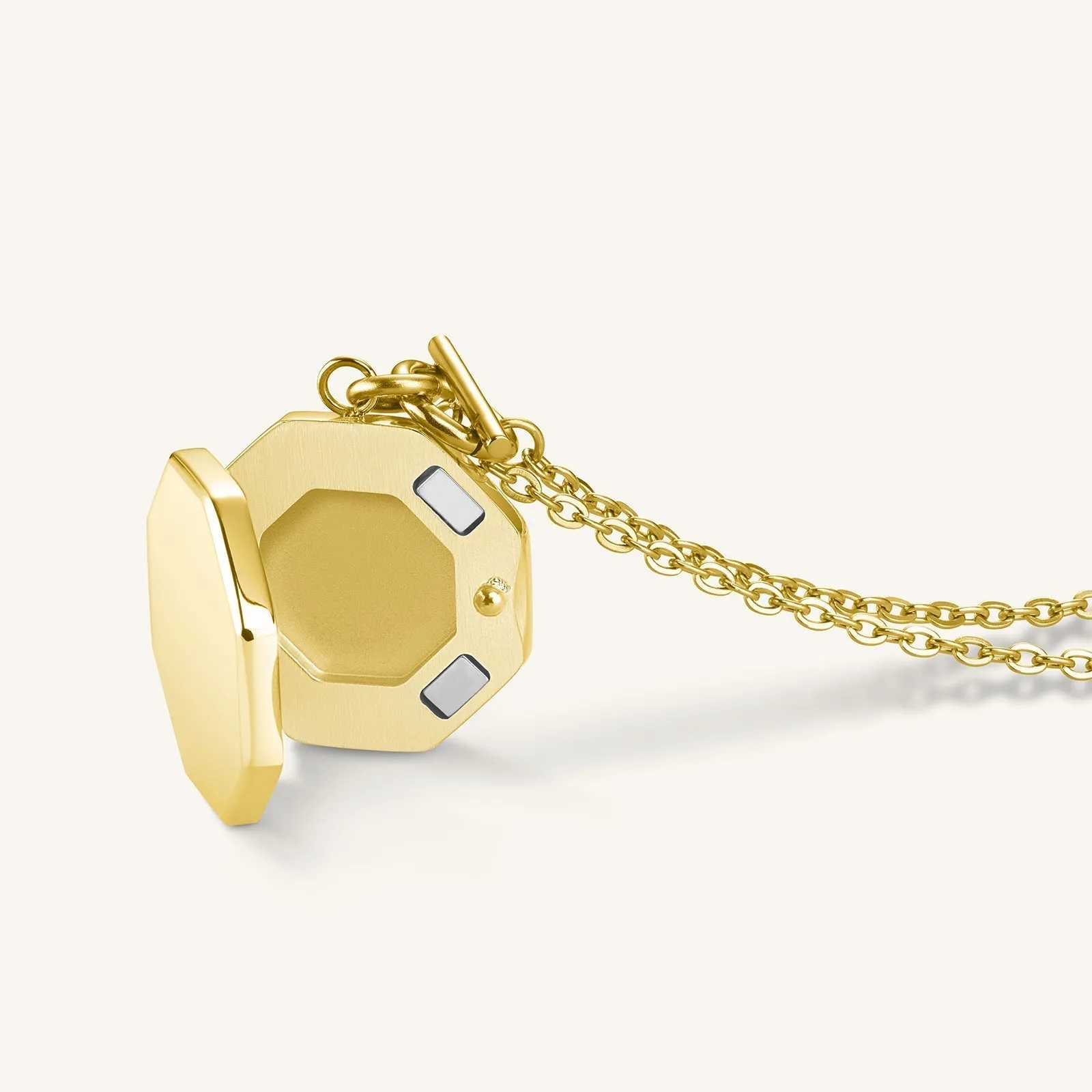 Geo Locket Gold sold by Rosefield product image thumbnail 3