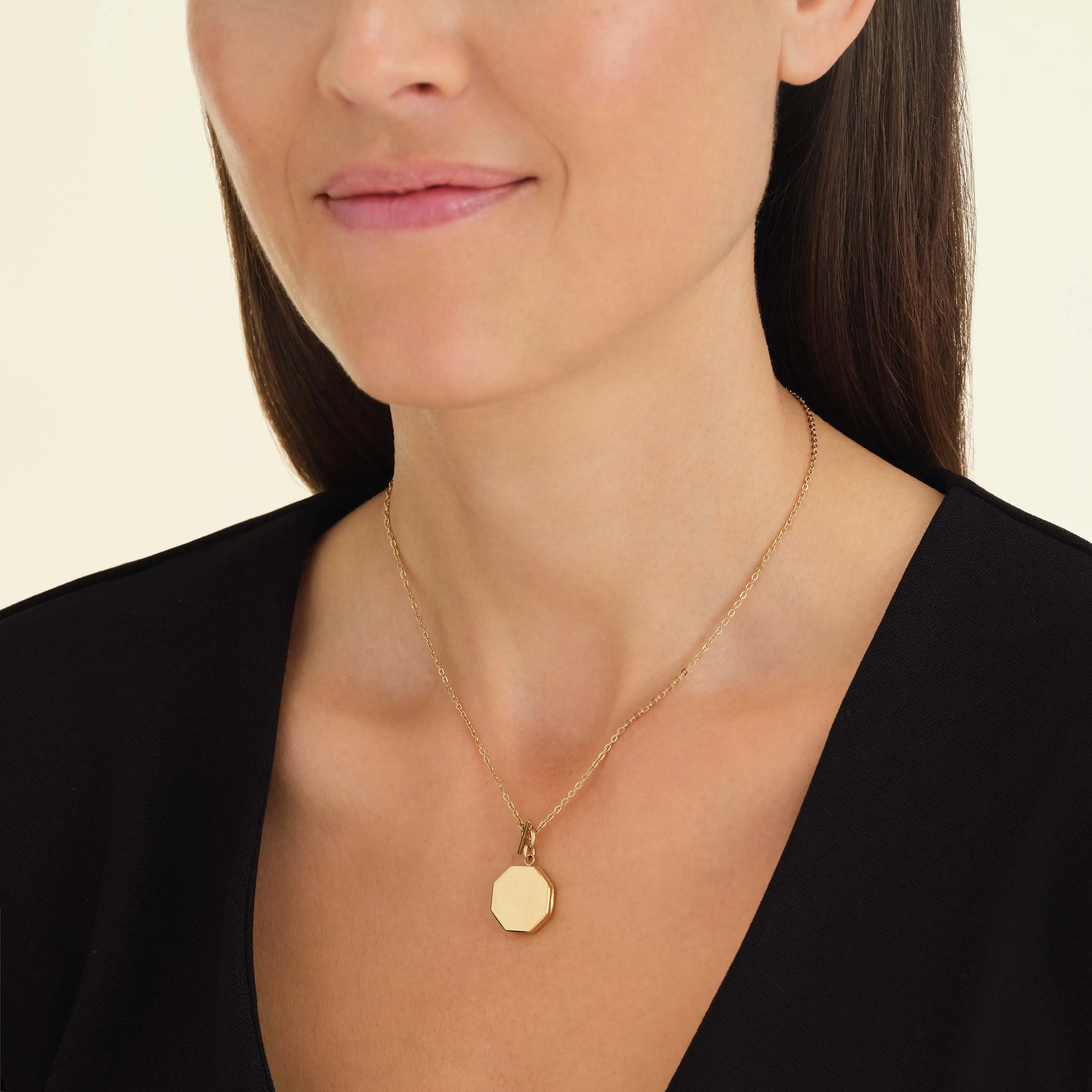 Geo Locket Gold sold by Rosefield product image thumbnail 2