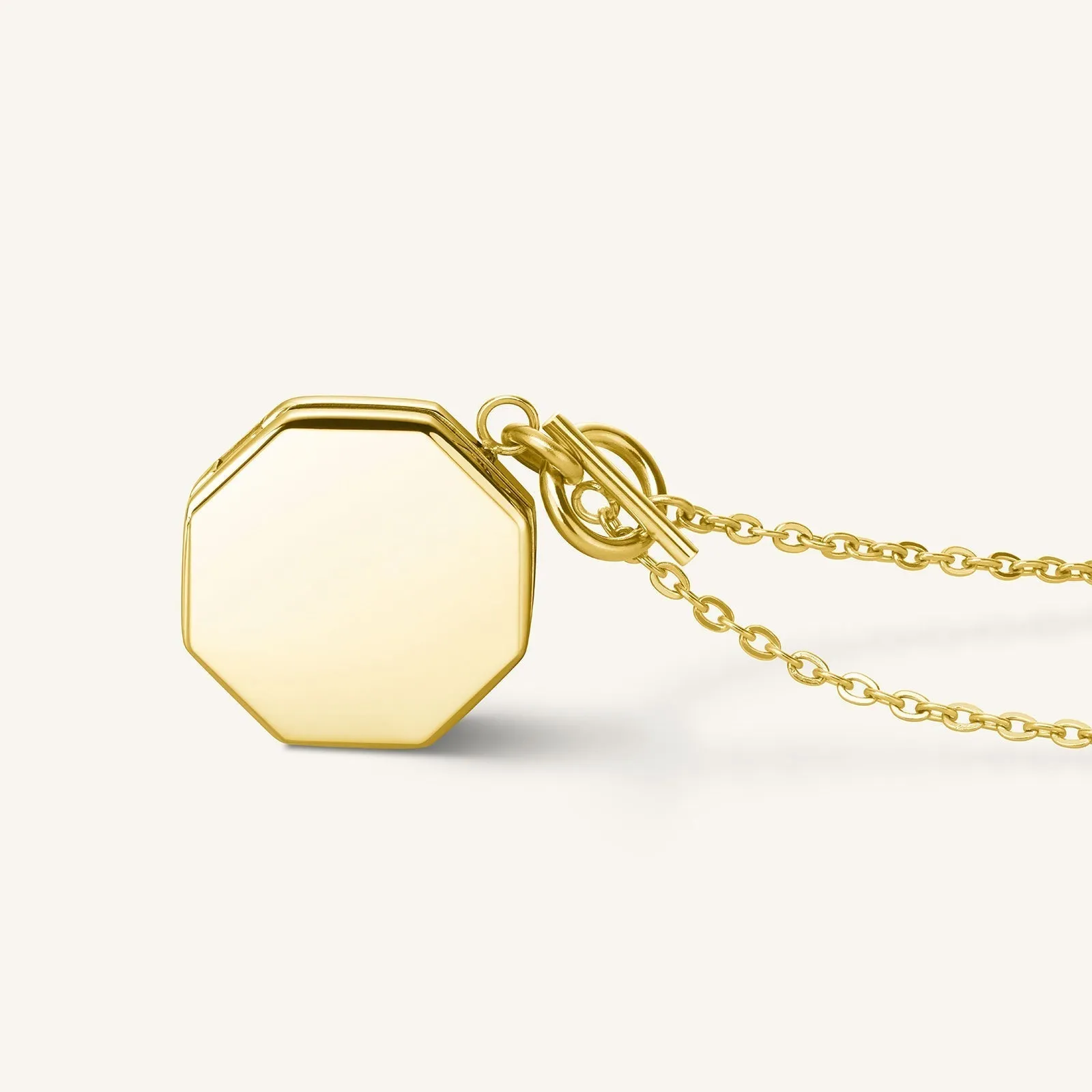 Geo Locket Gold sold by Rosefield product image thumbnail 4