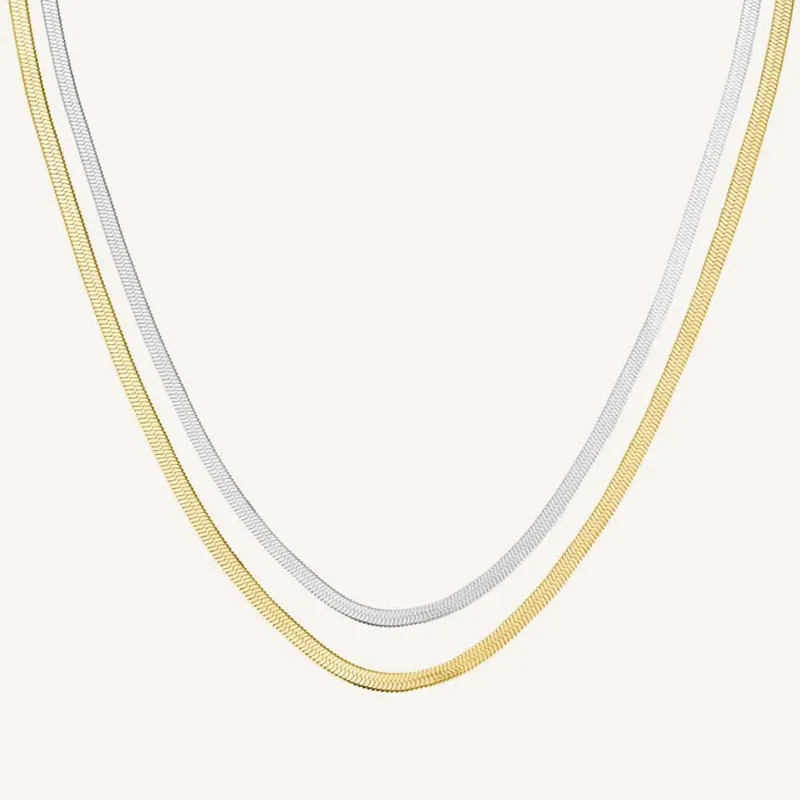 Duo Snake Necklace sold by Rosefield