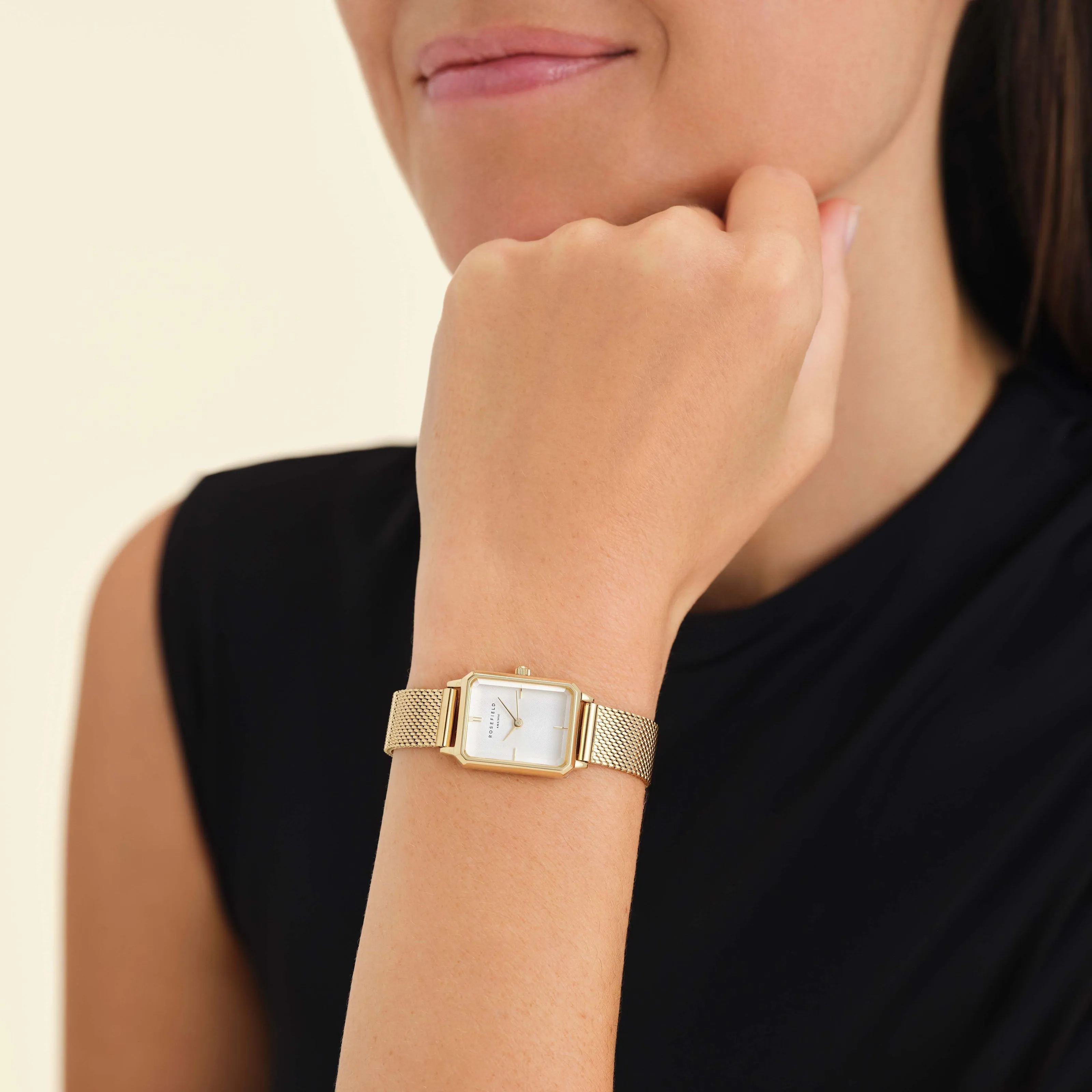 Octagon XS Mesh Gold - Engraved sold by Rosefield product image thumbnail 3