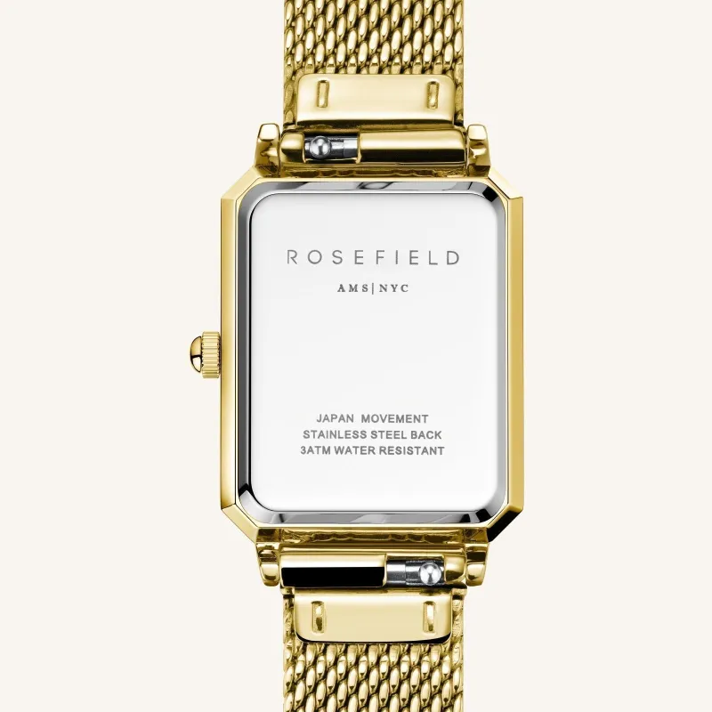 Octagon XS Mesh Gold - Engraved sold by Rosefield