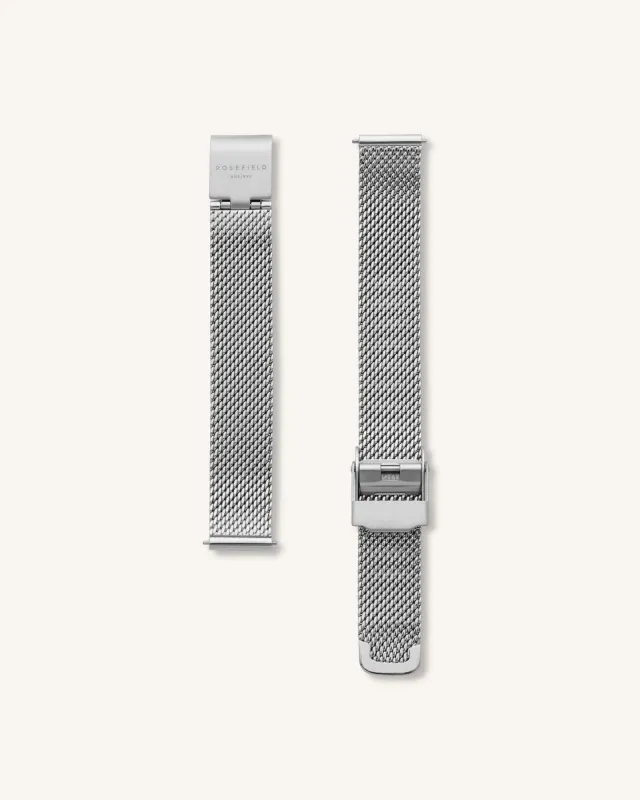 Mesh Silver Strap sold by Rosefield